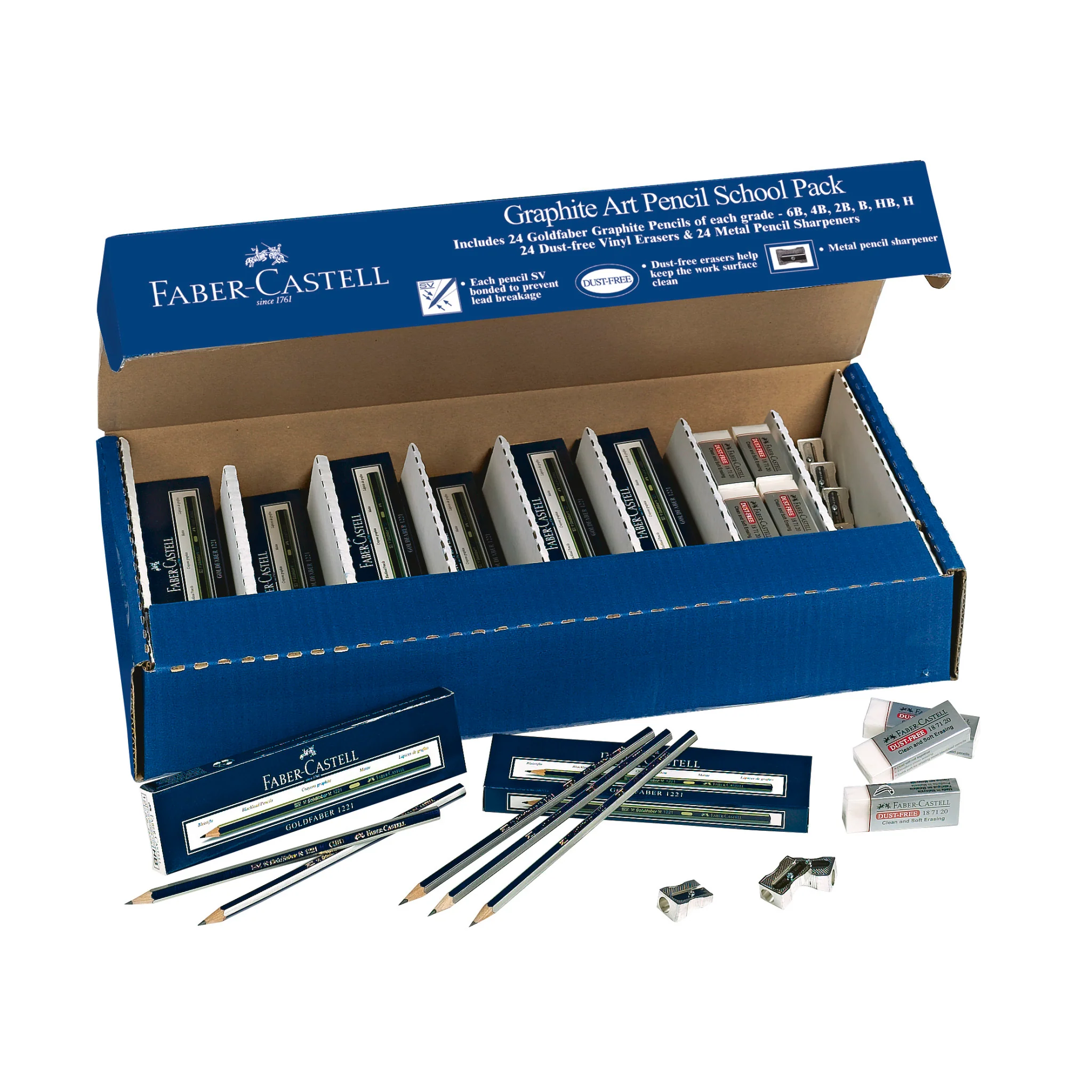 Graphite Art Pencil School Pack