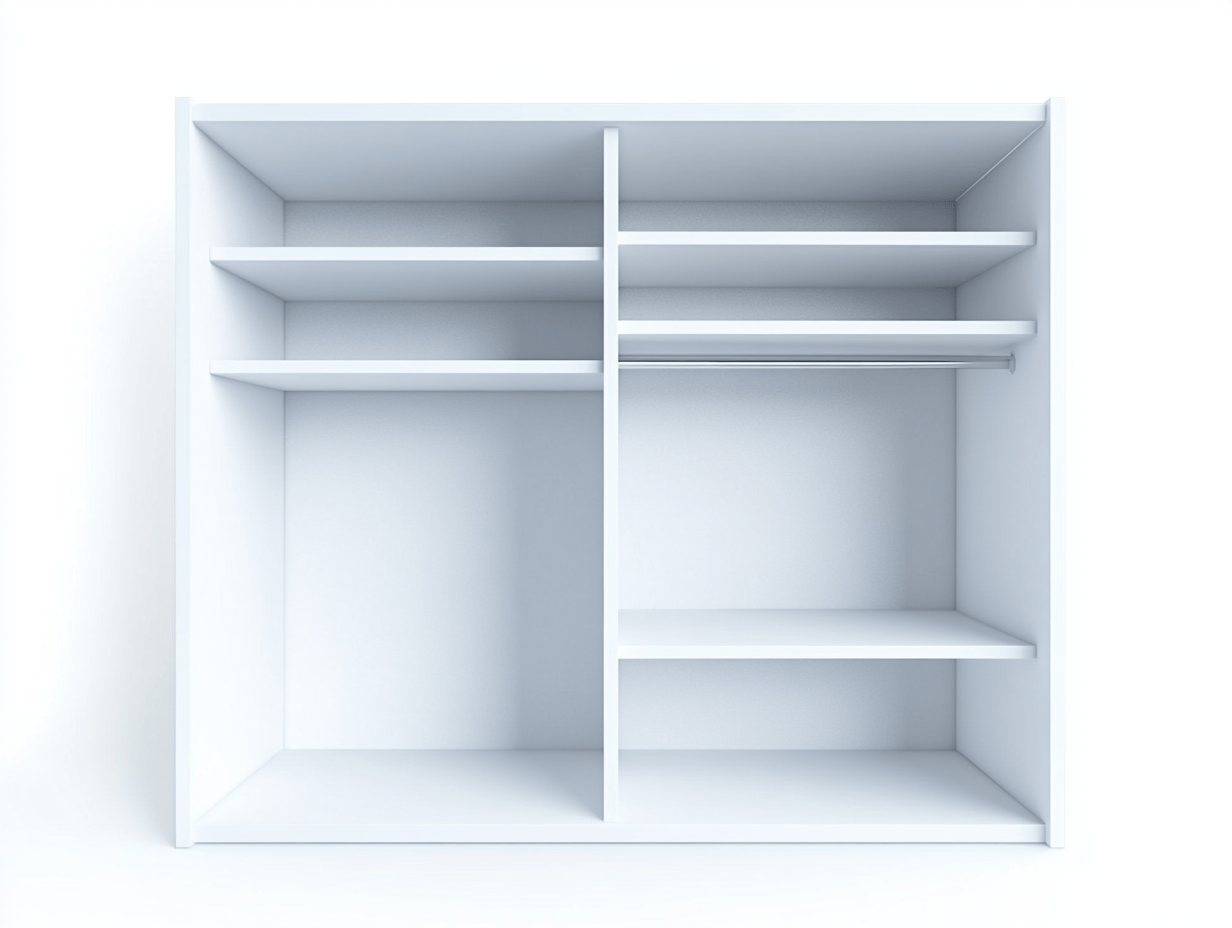 Armario Blanco 180x200x60 cm Madera Aglomerada Rectangular Mueble de Almacenamiento