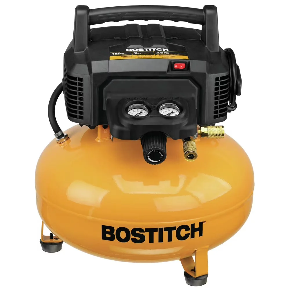 Bostitch 6 Gallon 150 PSI Electric Pancake Air Compressor - BXCM02012 Bostitch 6 Gallon 150 PSI Electric Pancake Air Compressor - BXCM02012