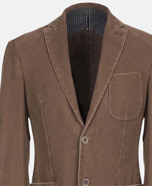 Daily Notch Lapel Single Breasted Utility Pockets Blazer