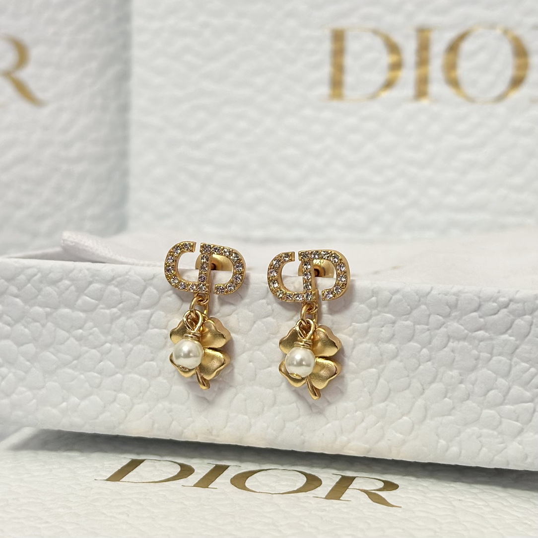 Dior Four Clover Pearl Earrings - Original Replica Club