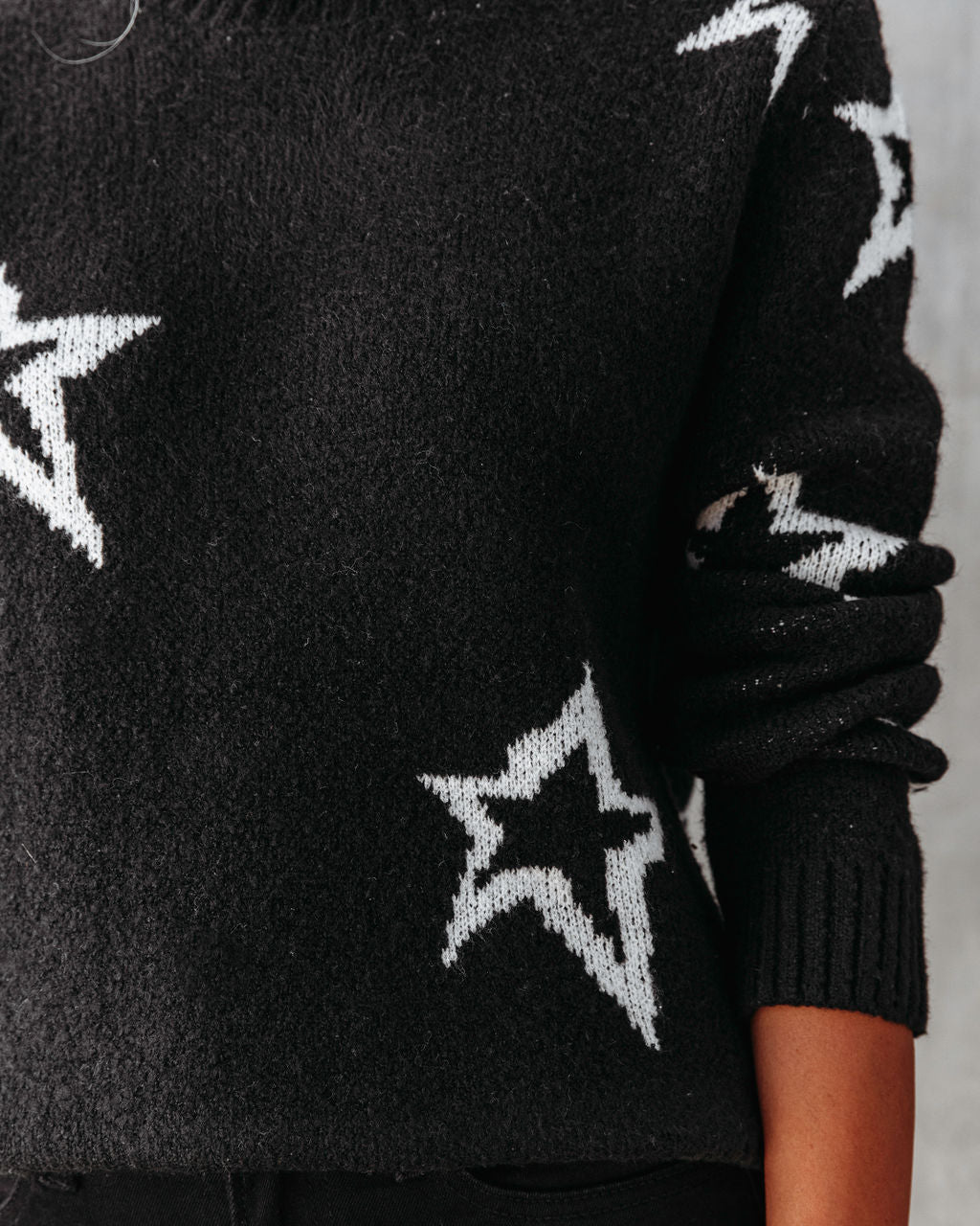 Aim For The Stars Turtleneck Pullover Sweater - Se7enfashion