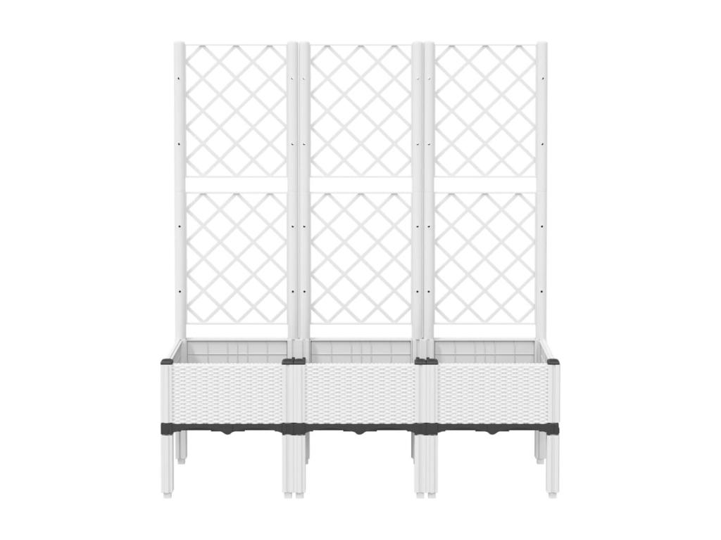Con Decoratodo nrejado PP blanco 120x40x142 cm