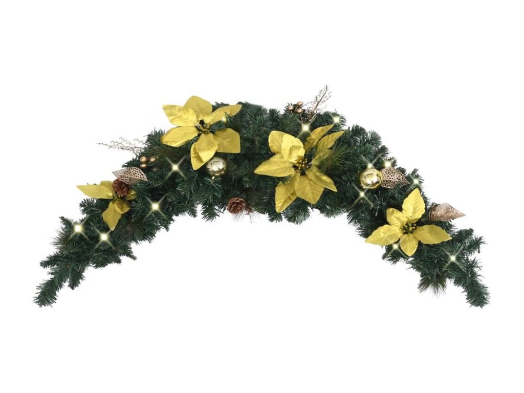 Arco navideño con luces LED Verde 90 cm PVC