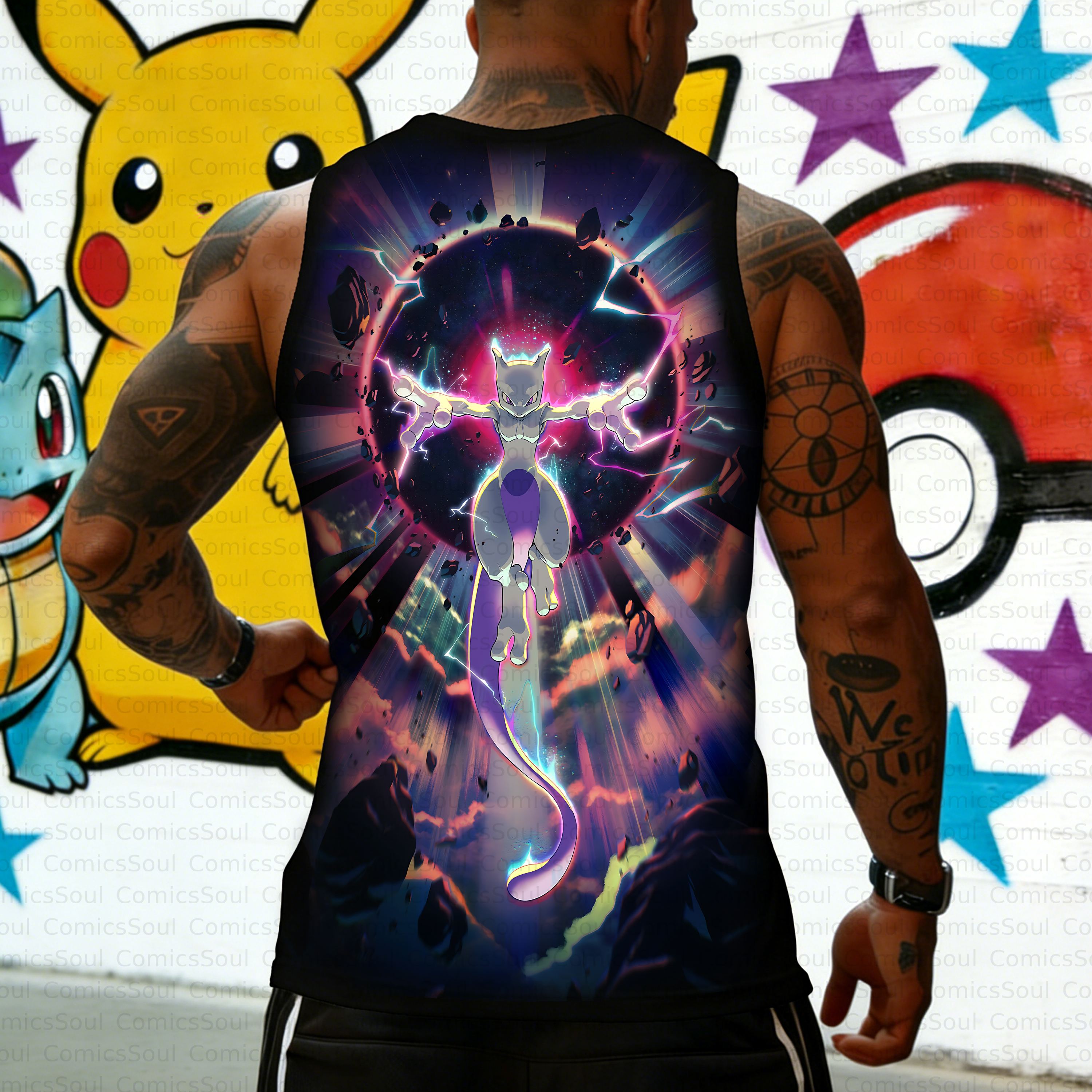 Unisex Anime Inspired Vintage Tank Top