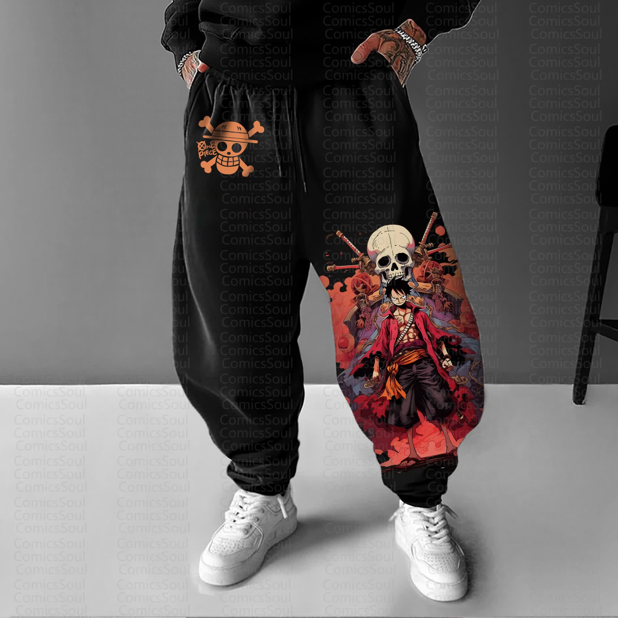 Unisex Anime Inspired Vintage Pants丨Comicssoul