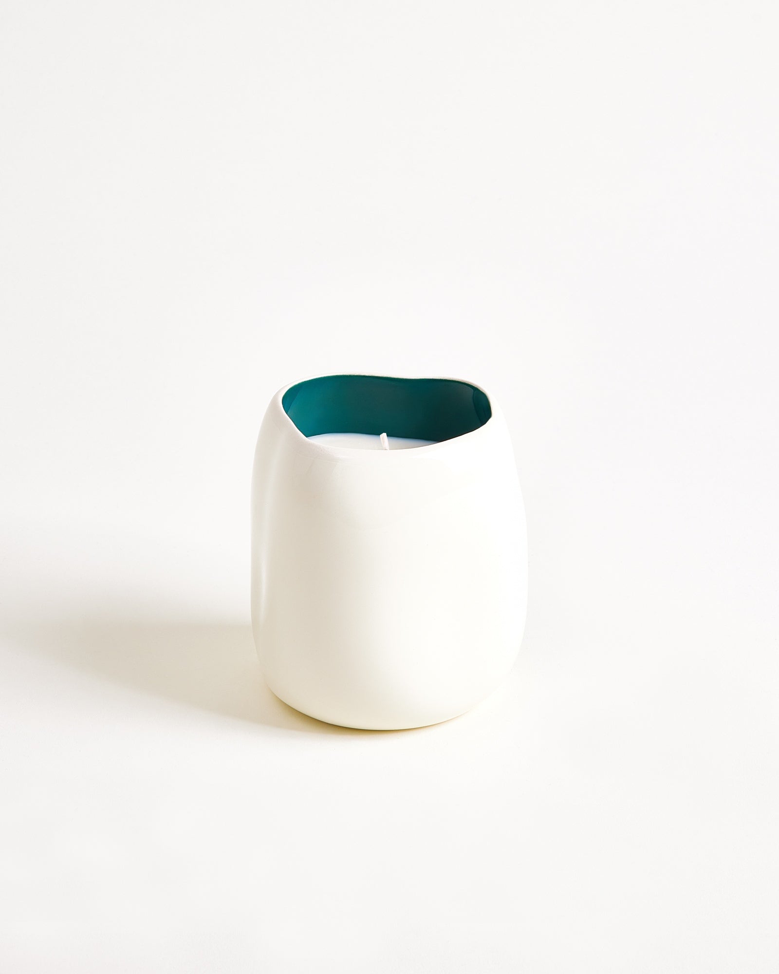 João Duftkerze Velvet Silk sand dunkelgrün
