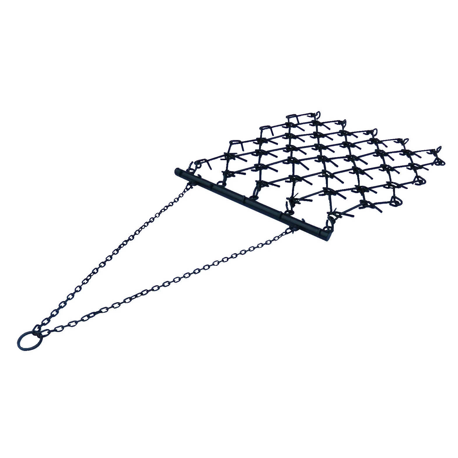 Field Tuff 4'x4' Steel Drag Rake Field Leveling Harrow with 1/2" Teeth - Image 6