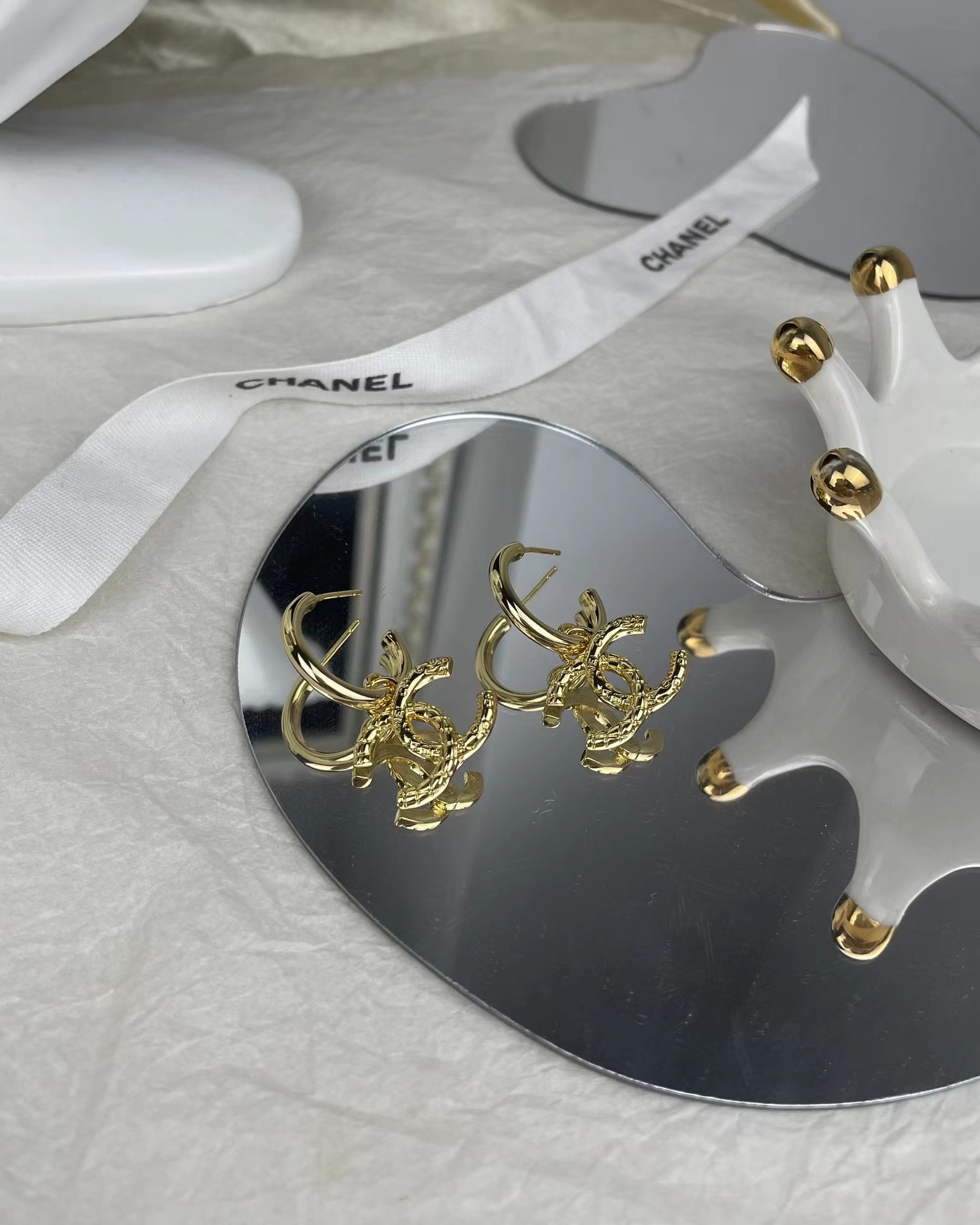 Chanel Golden Double C Earrings - Original Replica Club