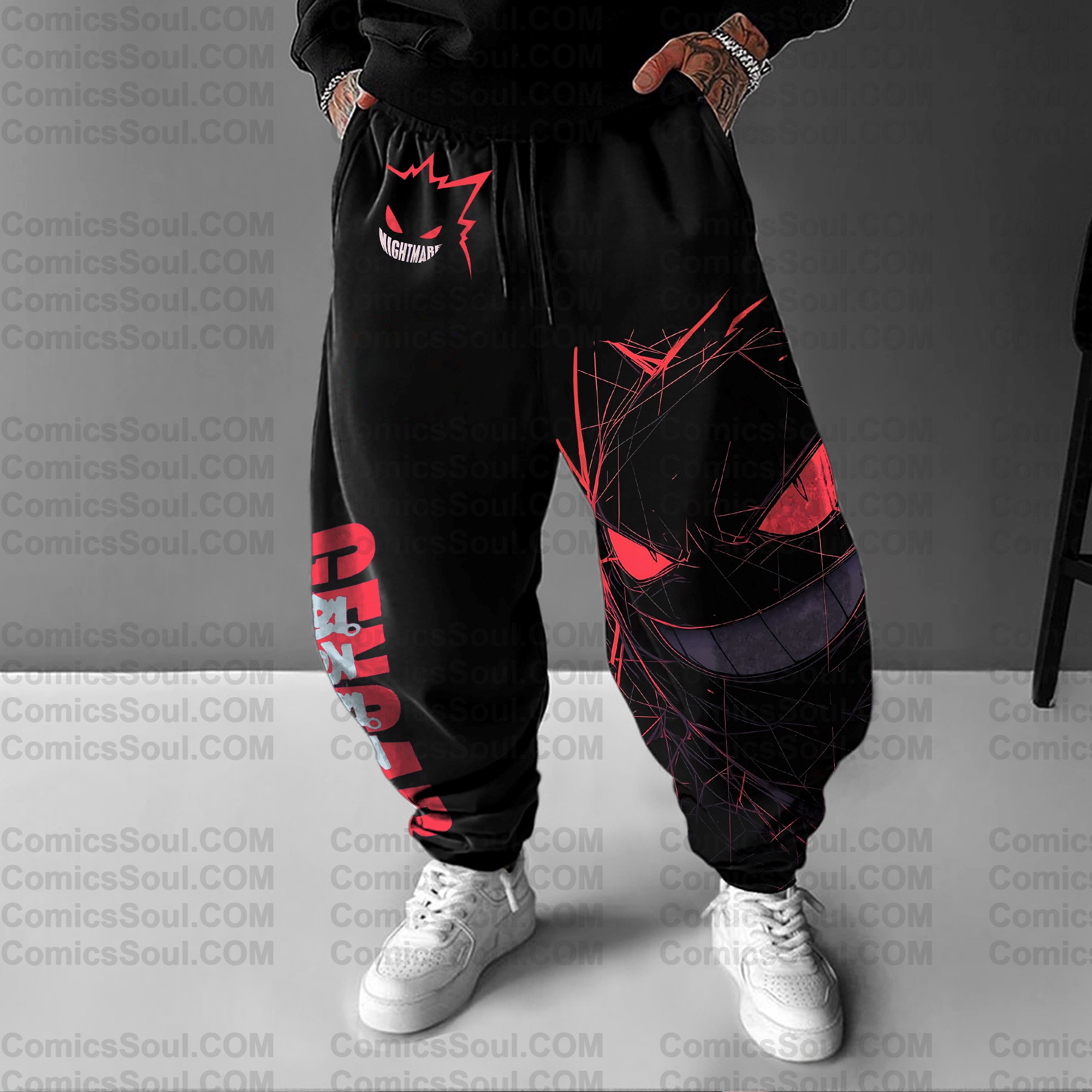Unisex Anime Inspired Vintage Pants| Gengar