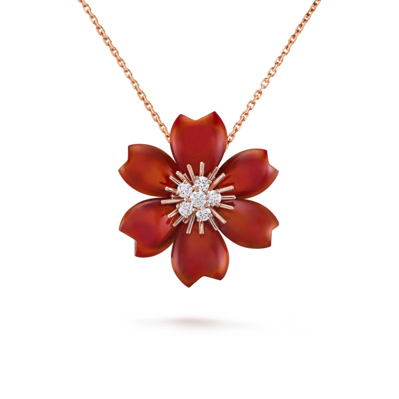 Replicate Rose de Noël clip pendant, small model(1:1 replica) - Original Replica Club