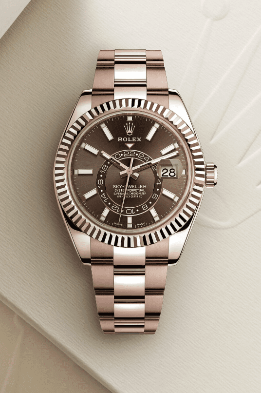 Rose Gold Sky-Dweller Replica