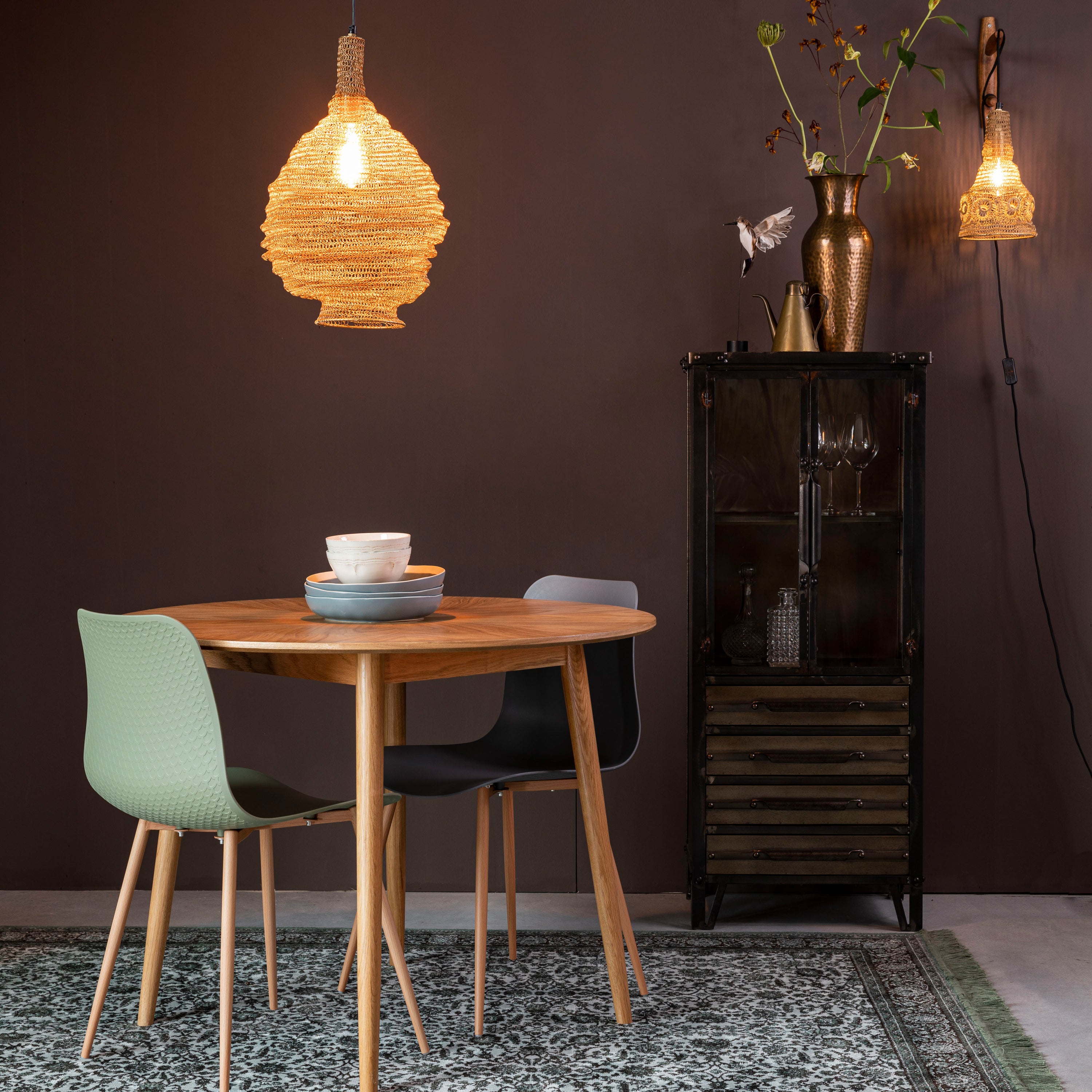 Blokker basic Finn Eettafel - Ø 100 cm - Bruin