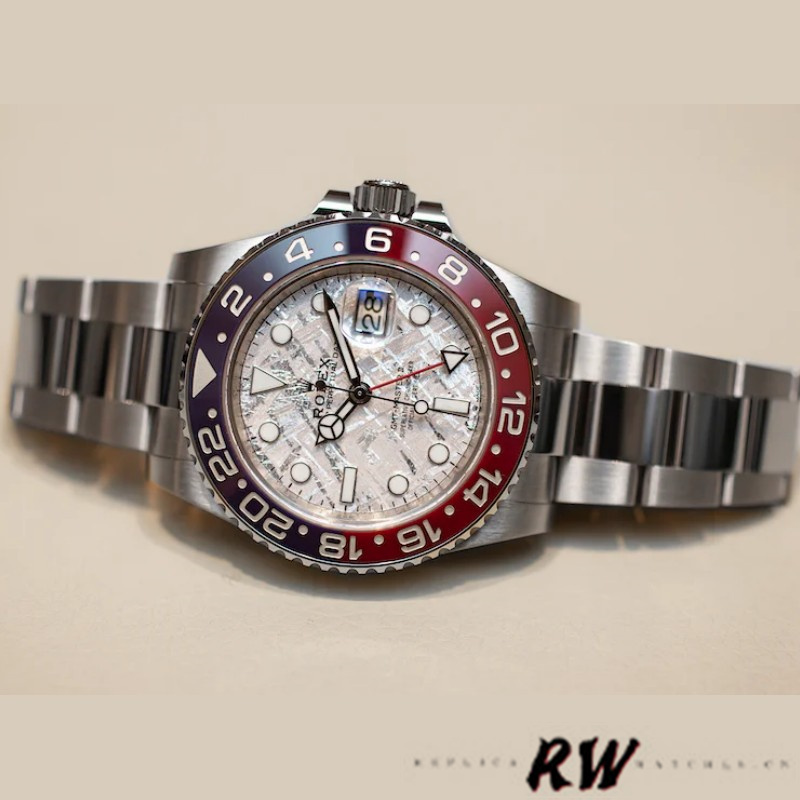 Rolex GMT-Master II 126719 White Gold Meteorite Grey Dial 40mm Mens Replica Watch