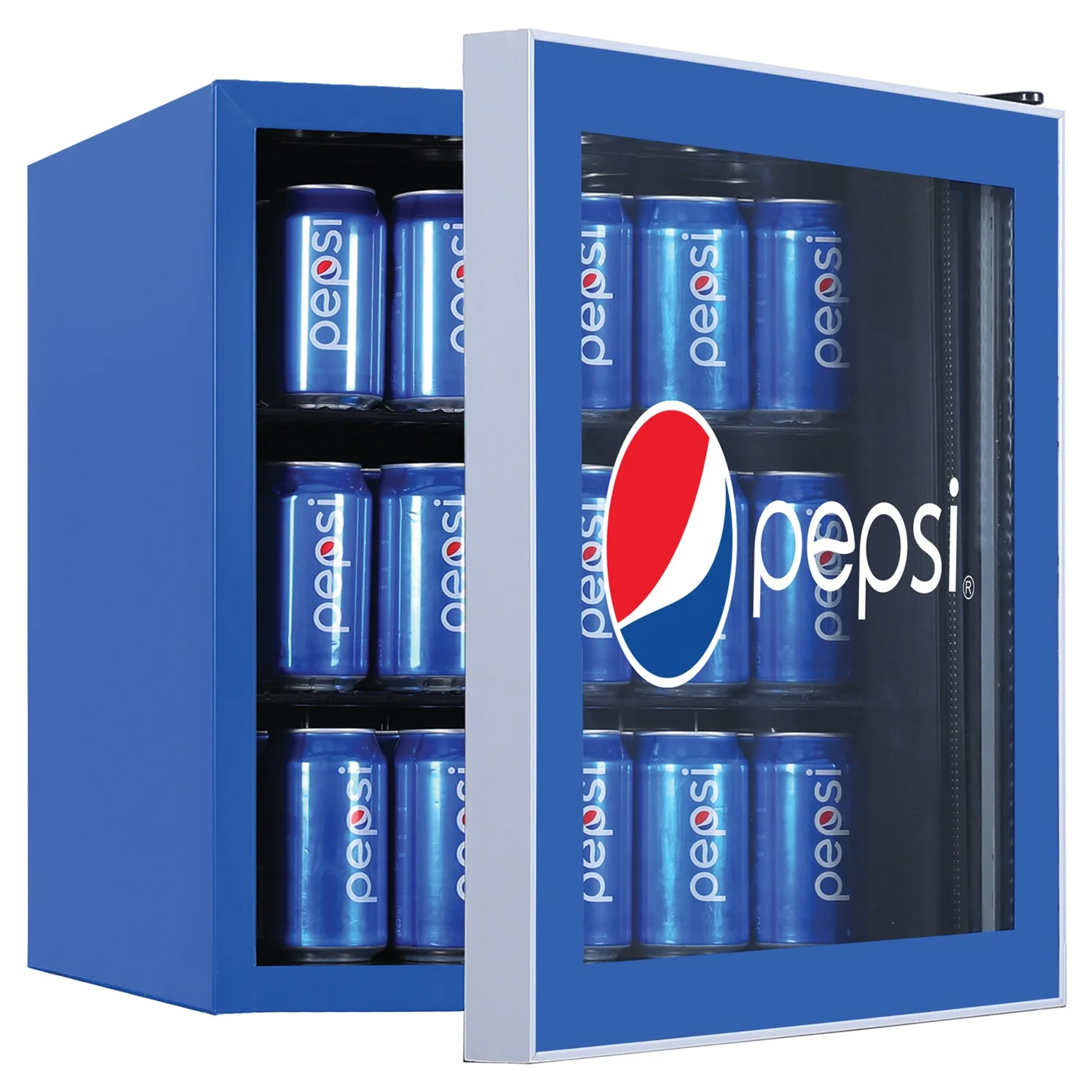 Pepsi MIS165PEP Compact Refrigerator, Blue 70 Can Capacity - Image 2