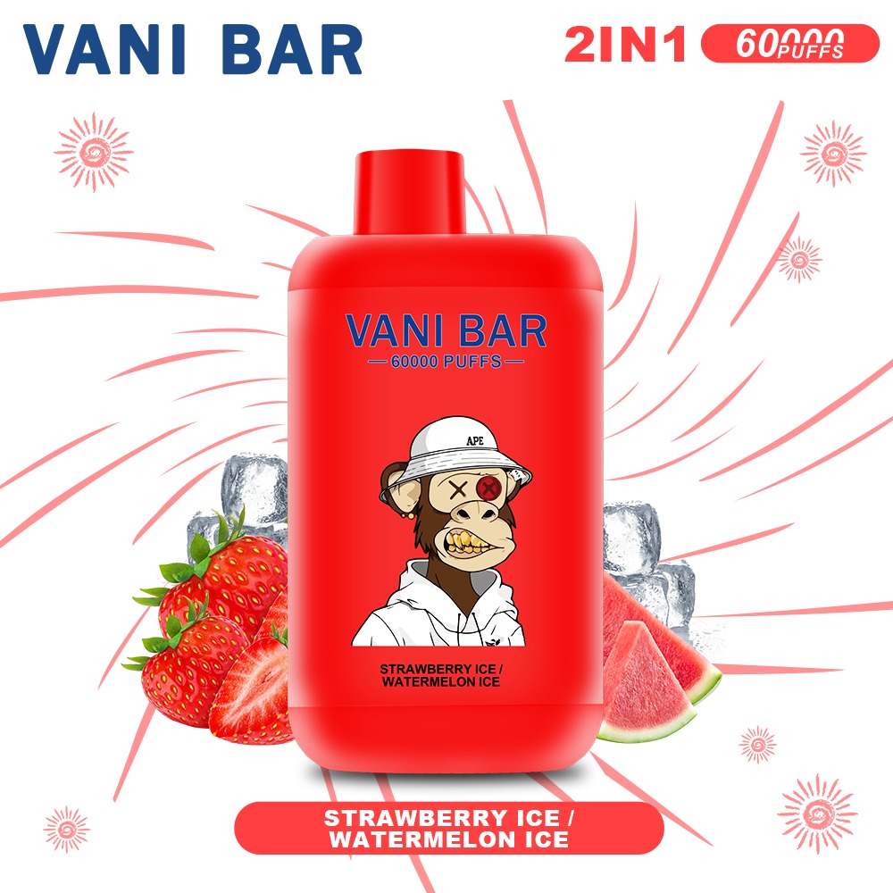 【VANI BAR】60000 PUFFS 2-in-1 & STRAWBERRY ICE/WATERMELON ICE