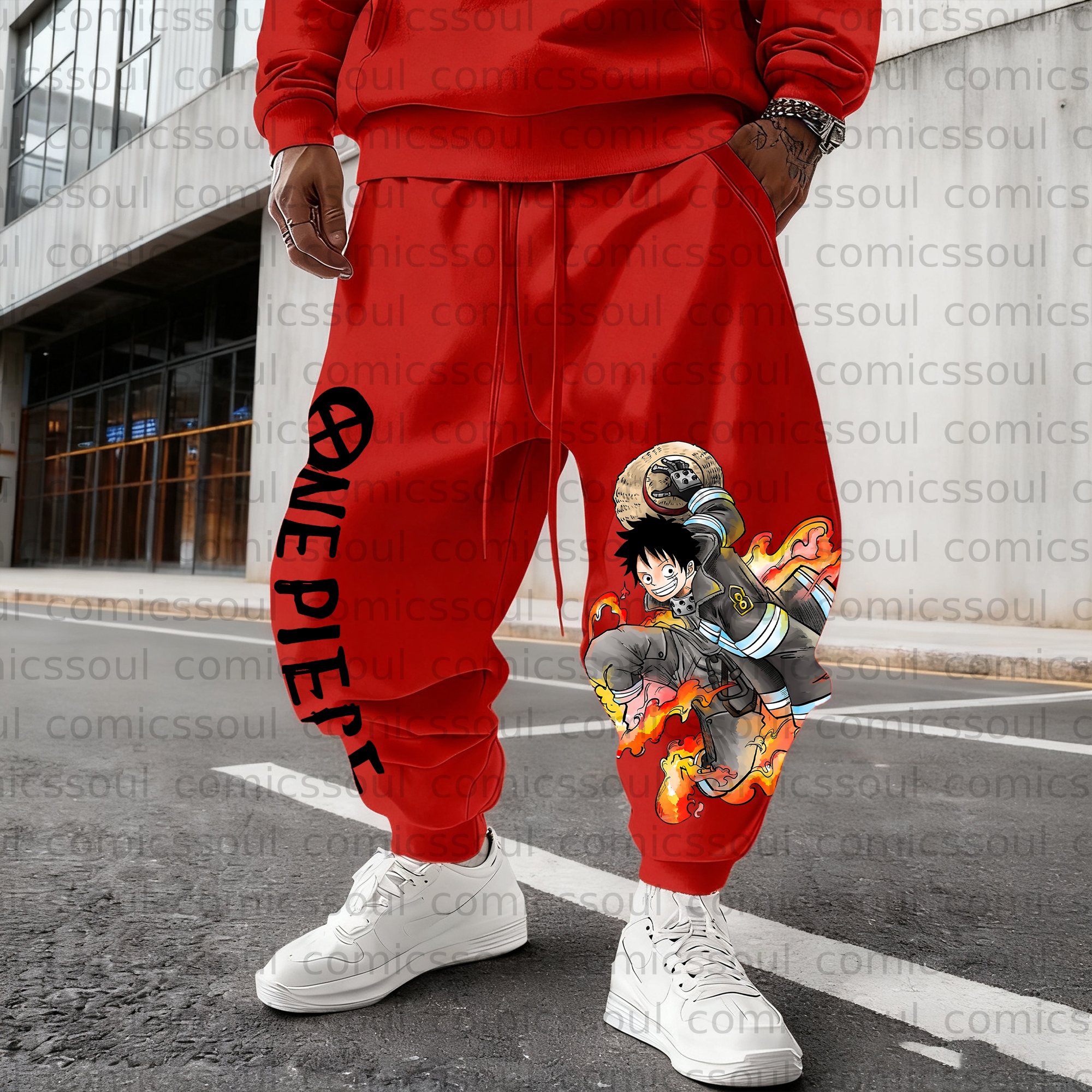 Unisex Anime Inspired Vintage Plush Pants
