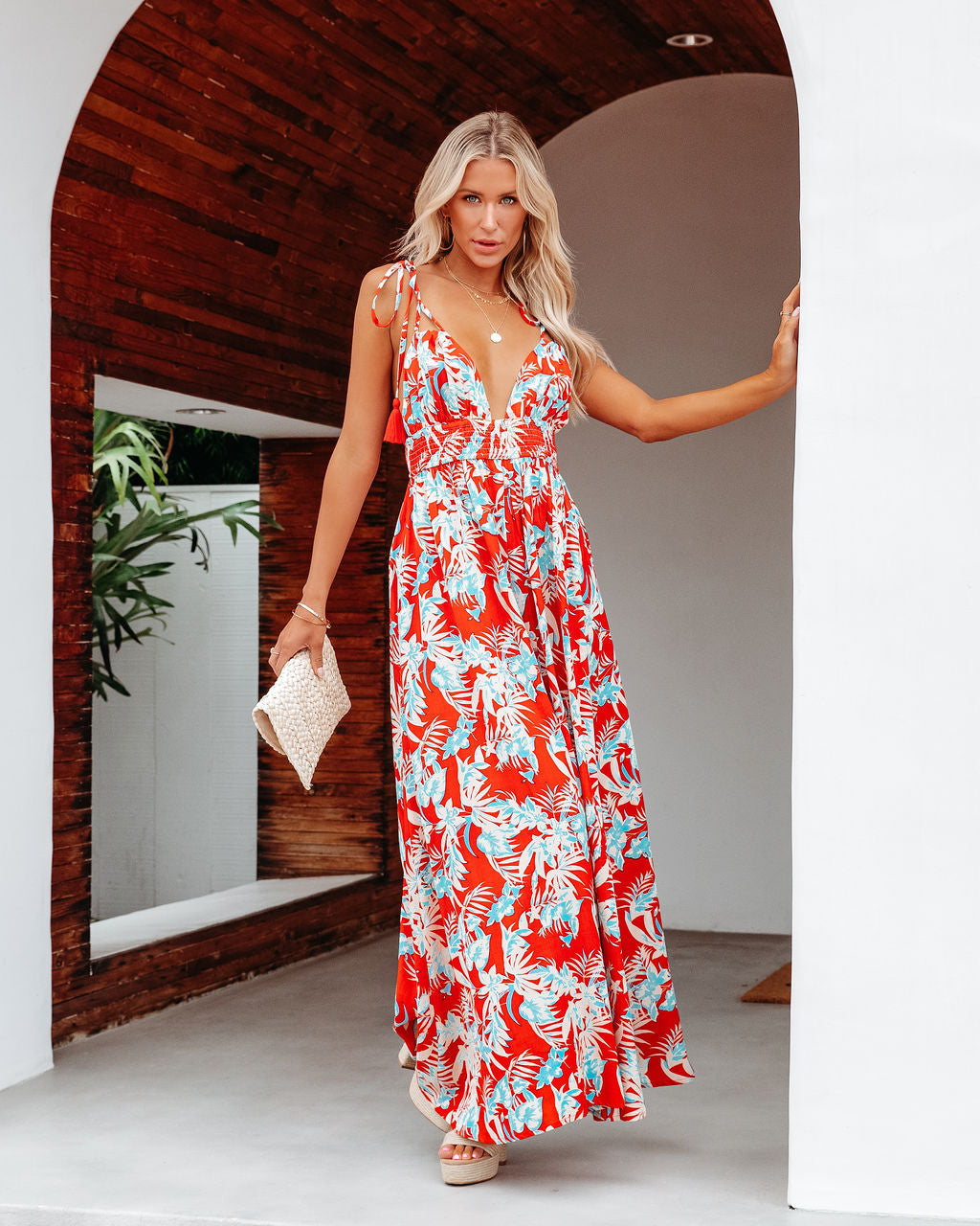 Beachgold Tropical Floral Maxi Dress - FINAL SALE - Se7enfashion