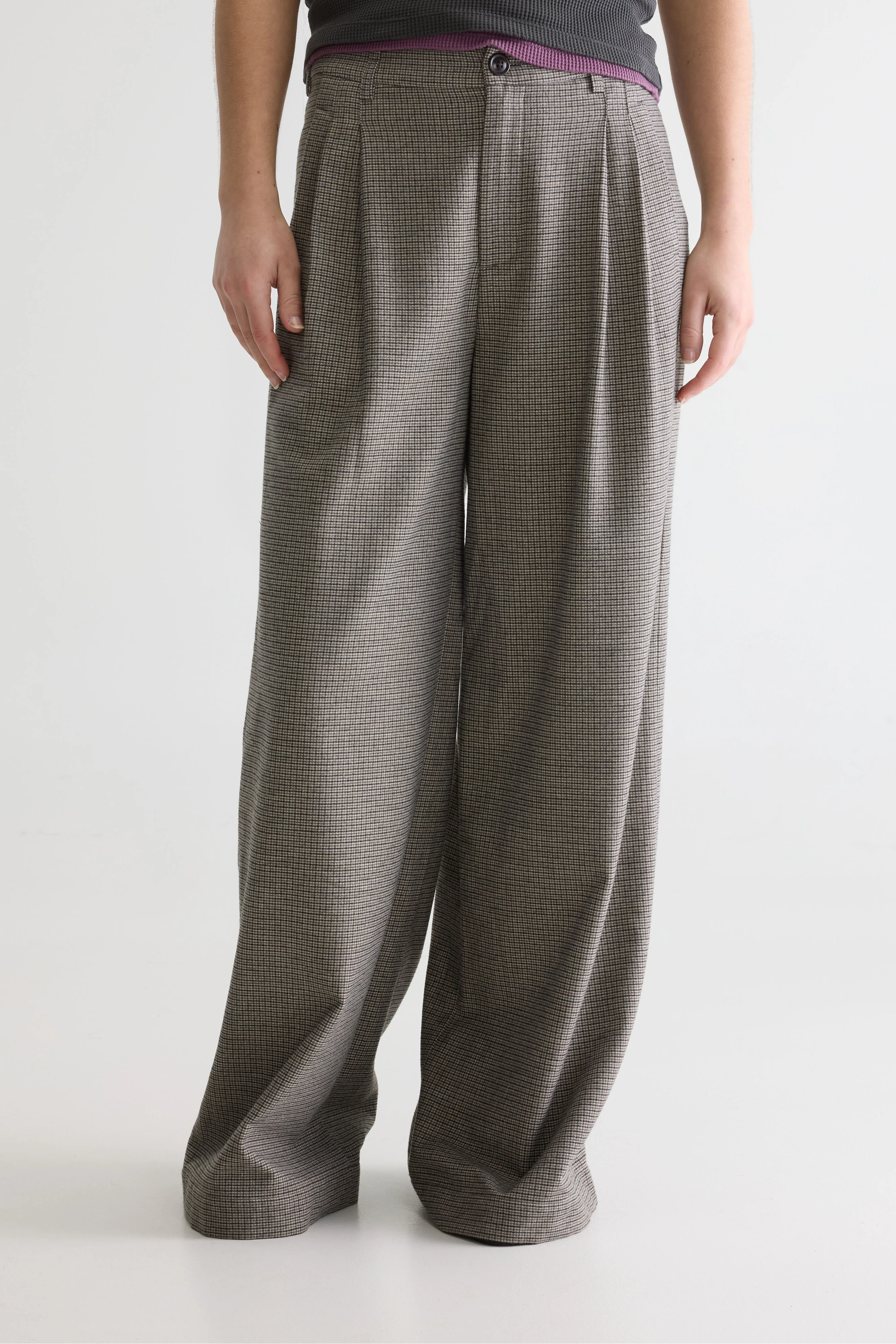 Bellerose Volkert wide tailored trousers (261 / W / CHECK A)