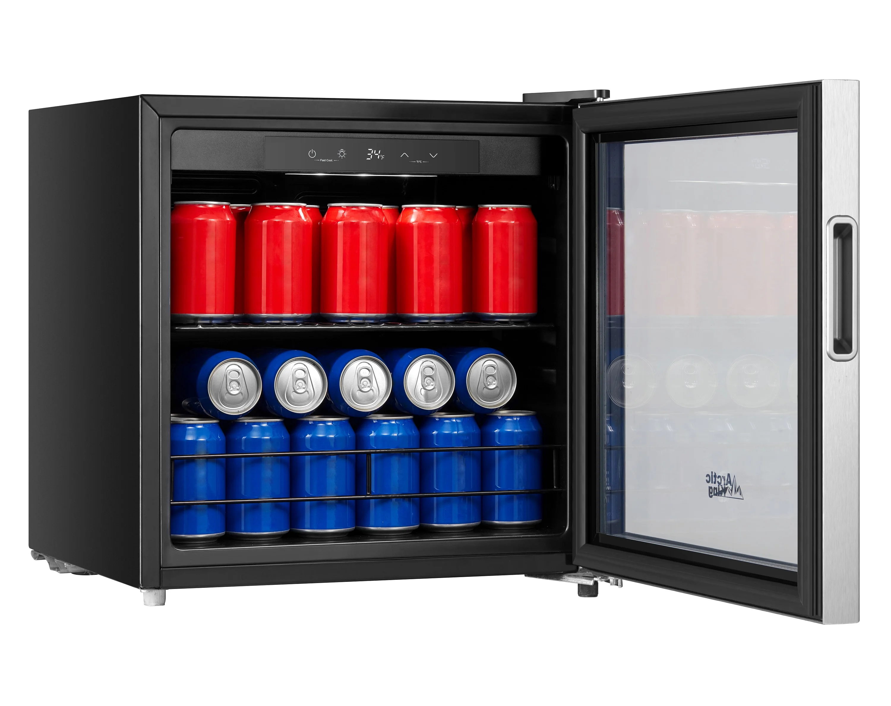 Arctic King 48-Can Stainless Steel Beverage Fridge & Cooler with Electrical Control, ARV48B1AST - Image 2