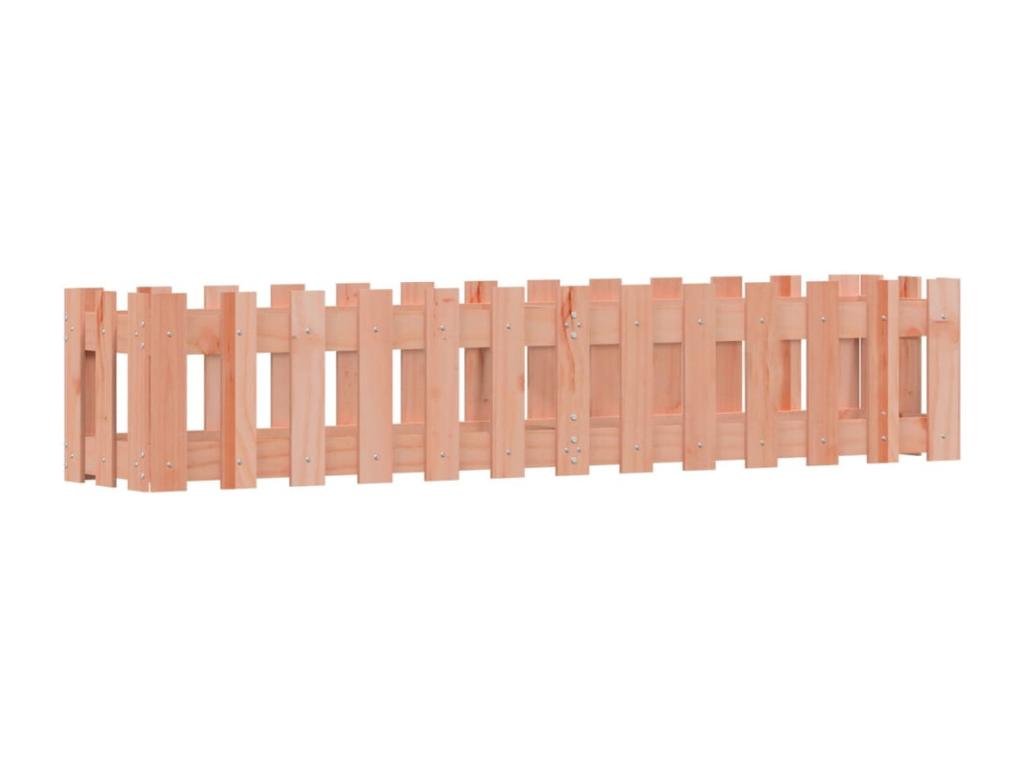 Arriate Decoromantico levado jardín valla madera maciza Douglas 150x30x30 cm