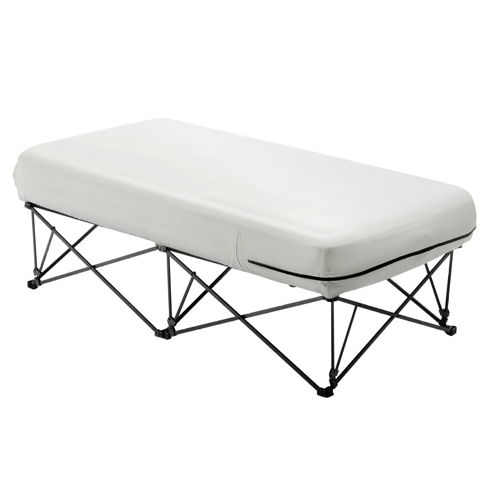 AetherLove Camping Cot with Mattress for Adults, Folding Camping Bed with Inflatable Air Mattress &Airpump, Portable Bed Camp Cot with Carry Bag, Blow Up Camp Cot , 1 Person 300LBS-External Pump - Image 5