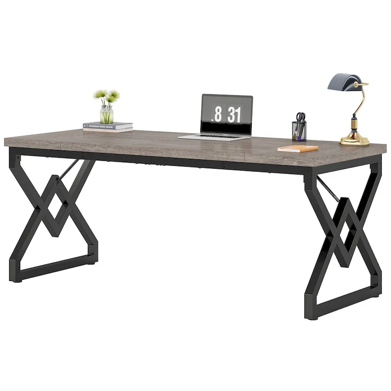 63-Inch Spacious Executive Desk for Home Office Use