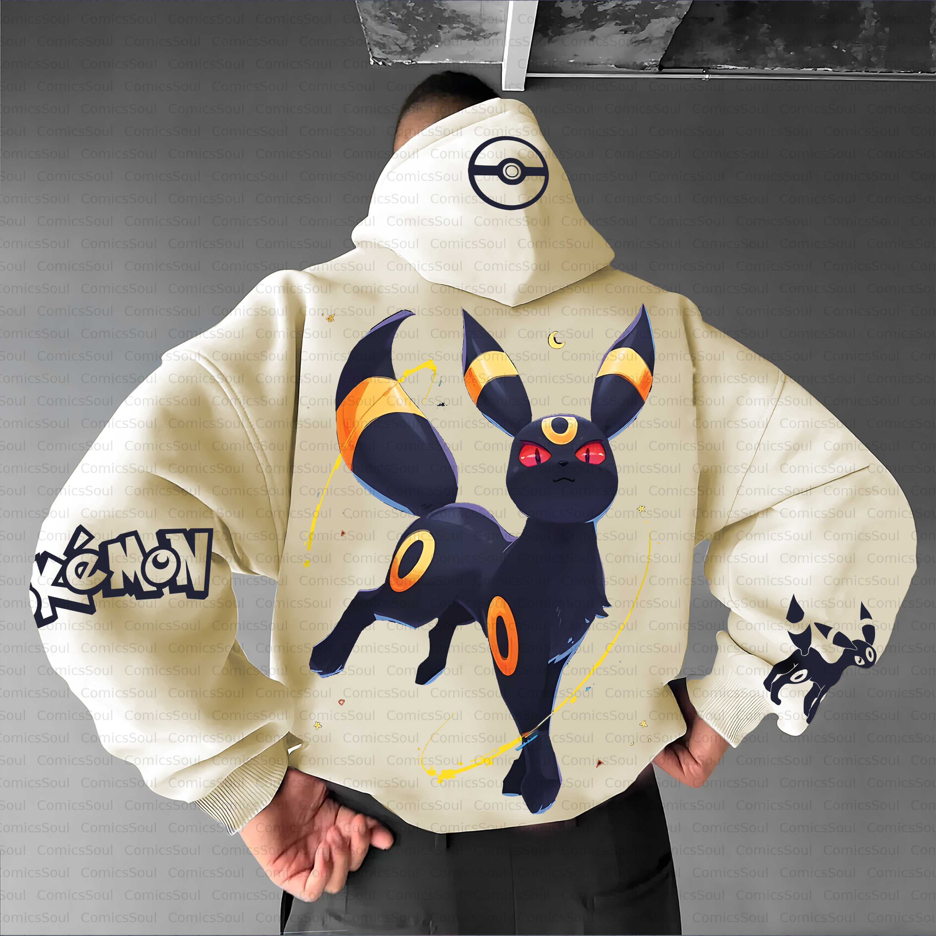 Unisex Anime Inspired Vintage Plush Hoodie