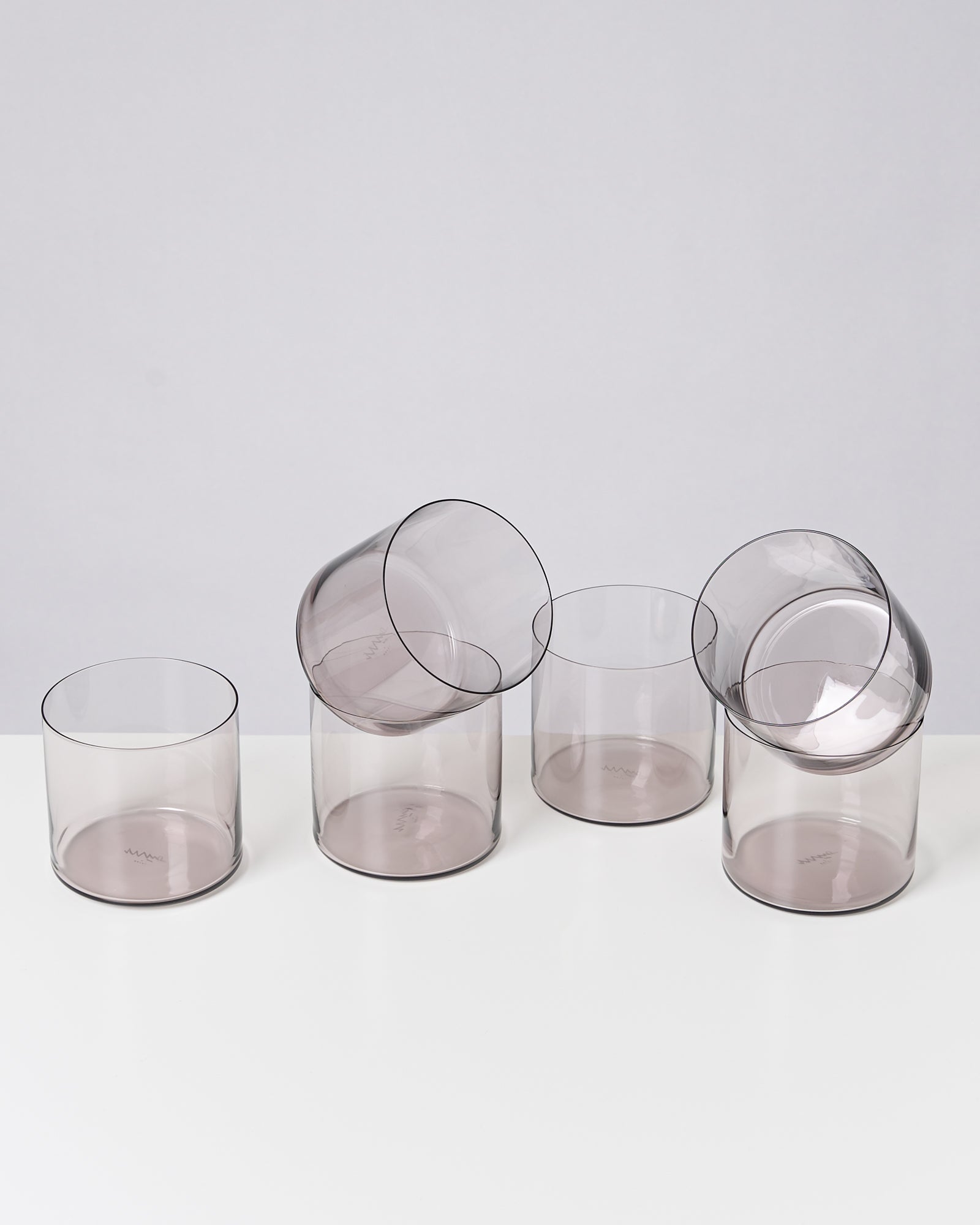 Joia Glas klein grau 6er-Set
