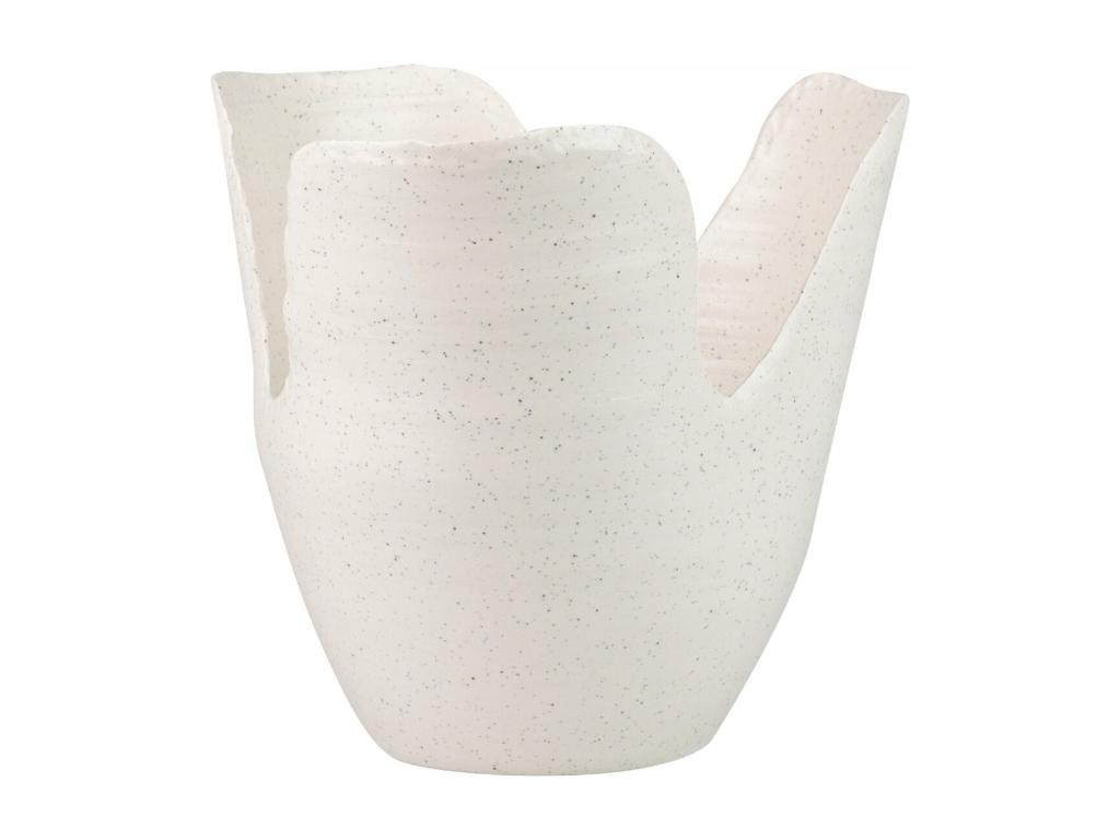 Florero Ceramica Beige Izmir 25x25x24 Cm