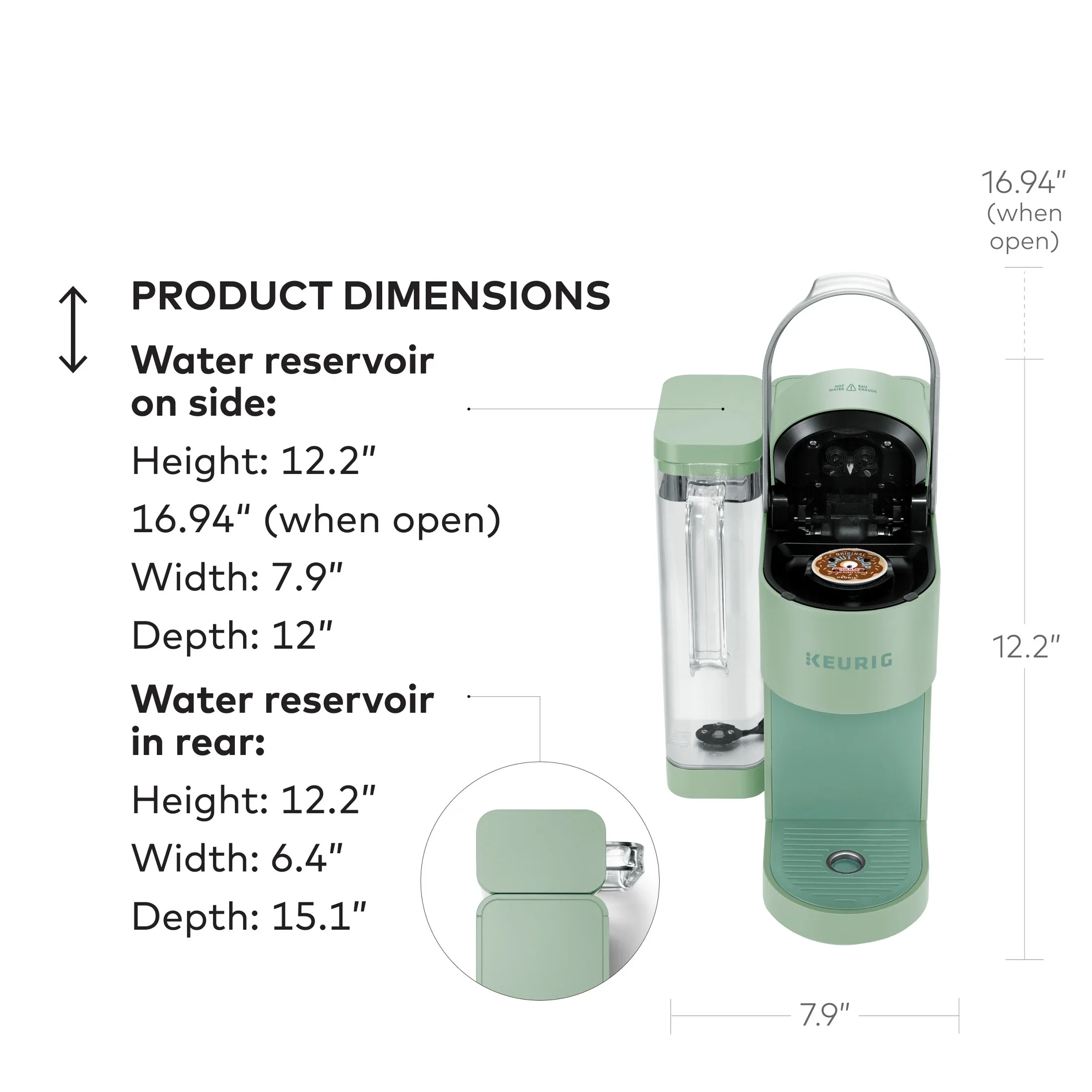 Keurig K-Supreme Black Single-Serve K-Cup Pod Coffee Maker