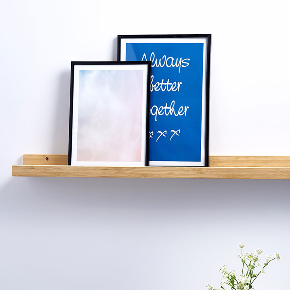 Lisomme Juul houten wandplank bamboe - 75 x 10 cm