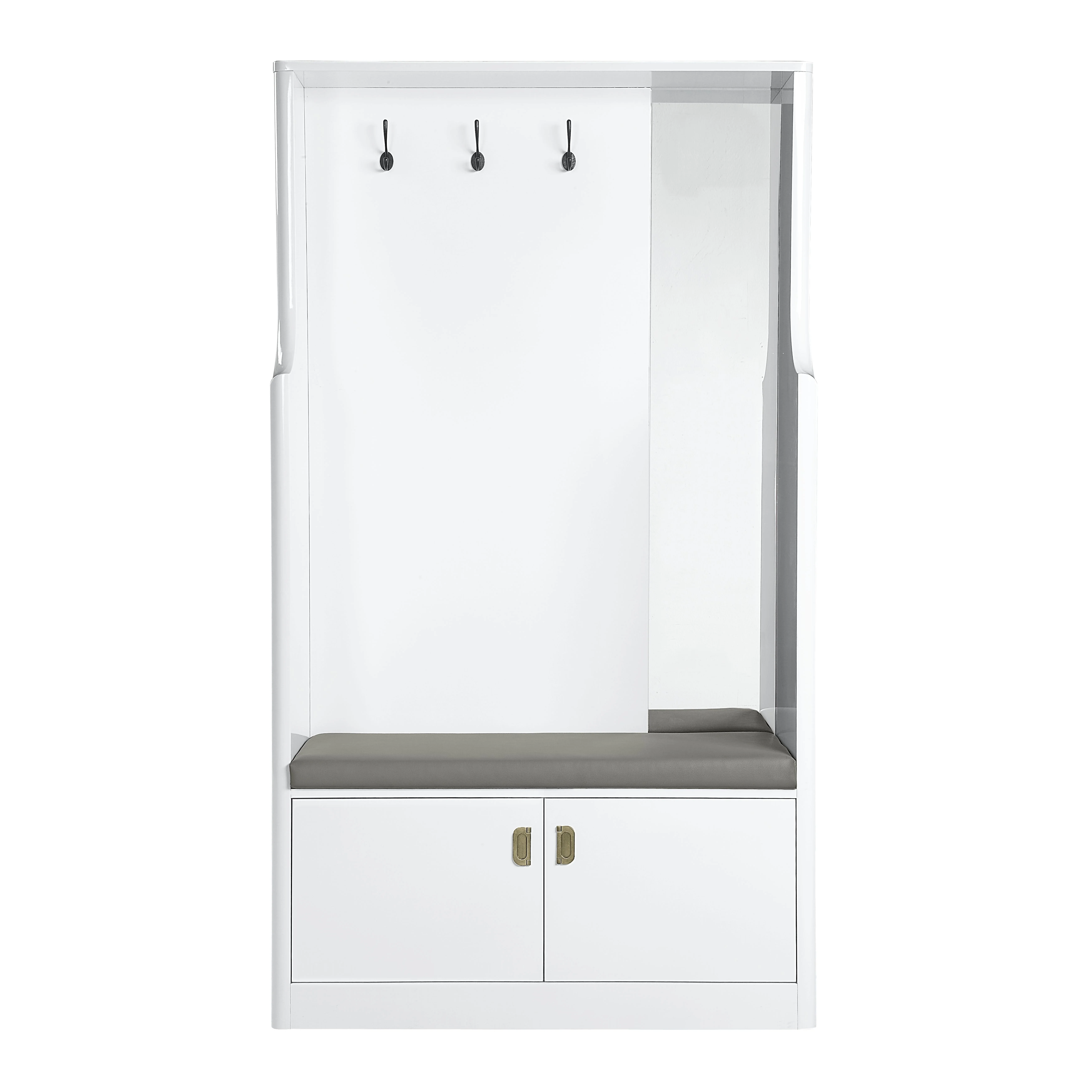 AC01030 - Hall Tree, White High Gloss Finish - Buck II - Image 4
