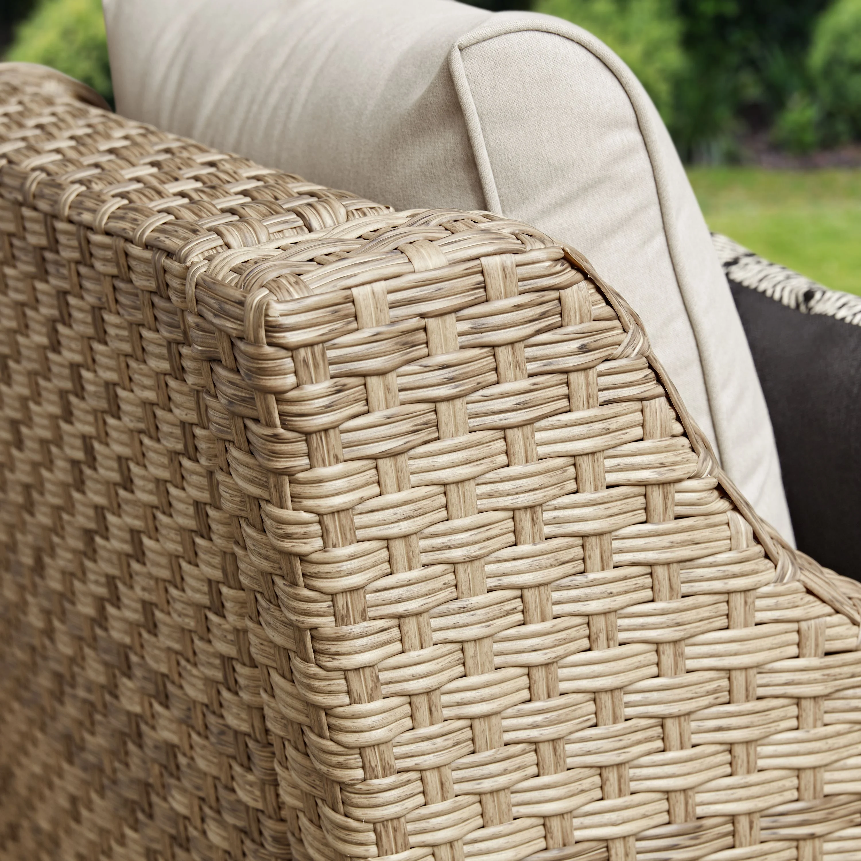 Better Homes & Gardens River Oaks Outdoor Swivel Gliders with Patio Covers, Set of 2, Dark Brown - Image 11