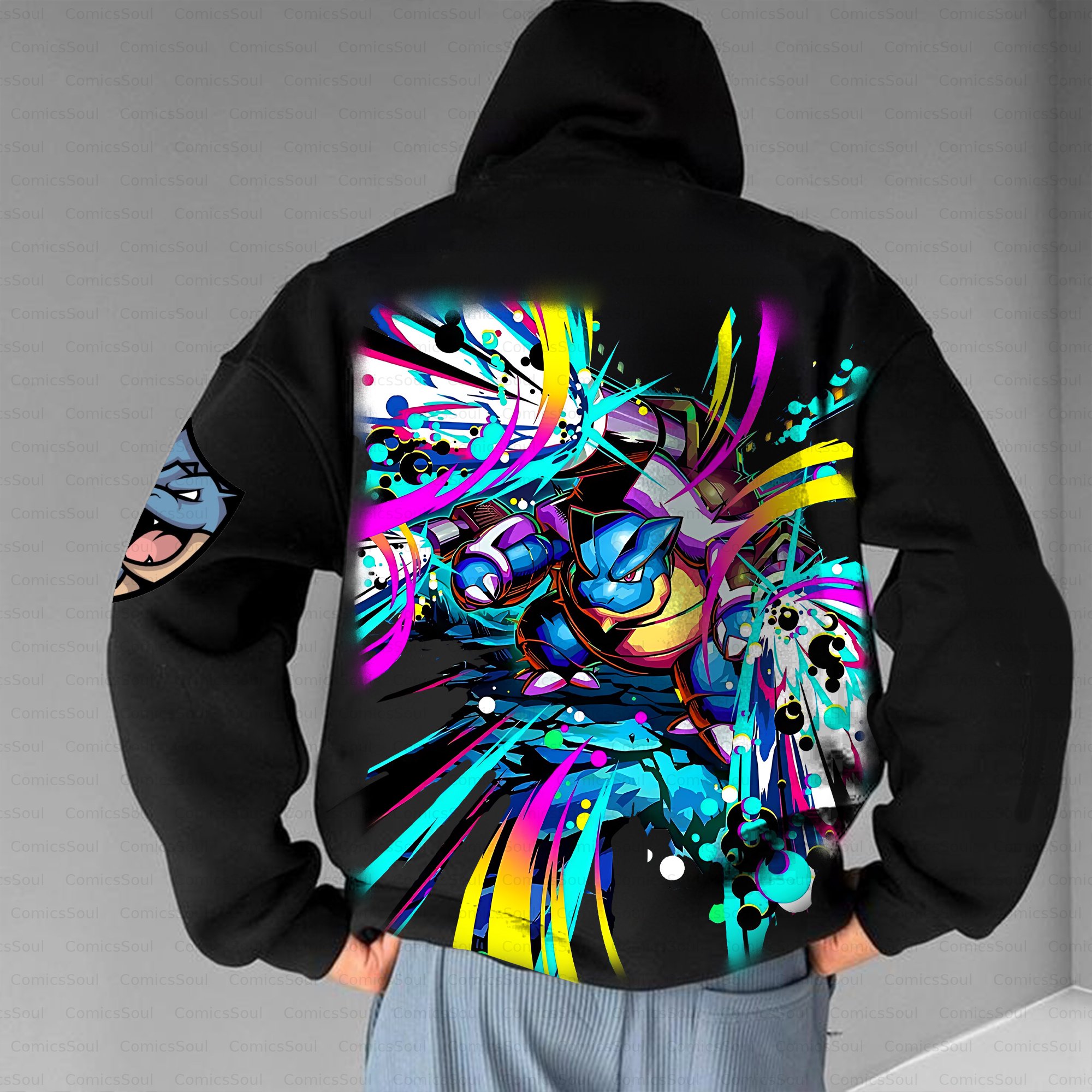 Unisex Anime Inspired Vintage Plush Hoodie