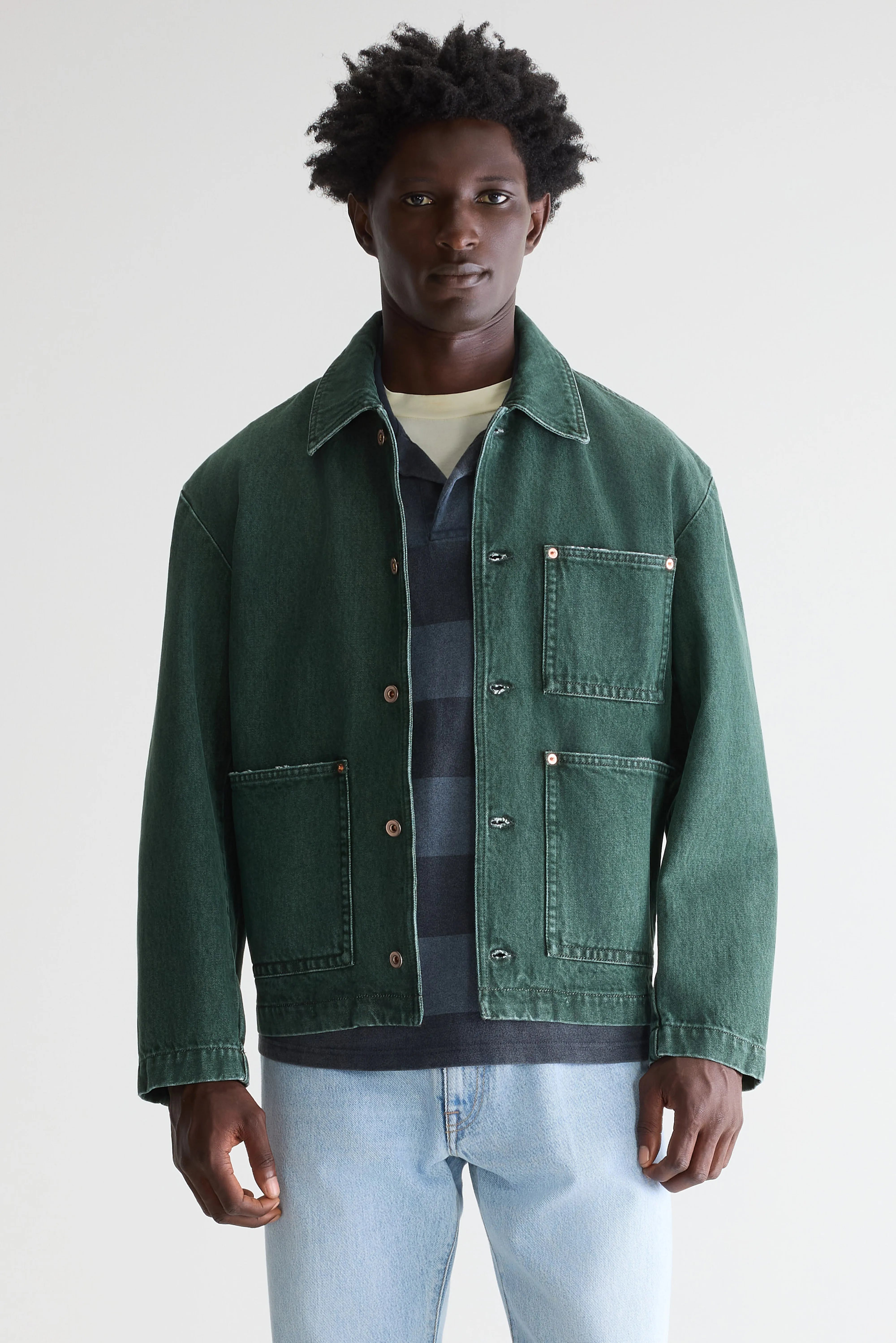 Bellerose Kadillac denim jacket (261 / M / GREEN USED)