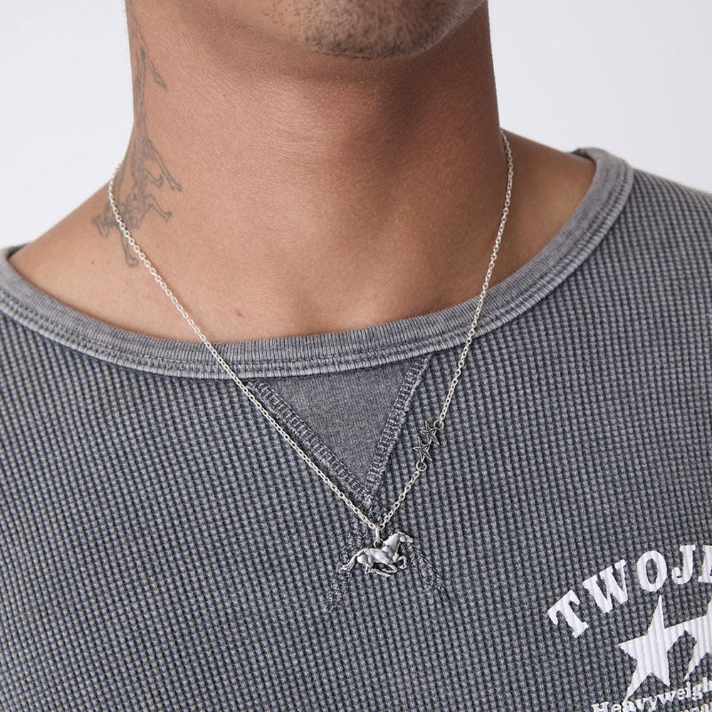 TWOJEYS - Collier Horse - Argent