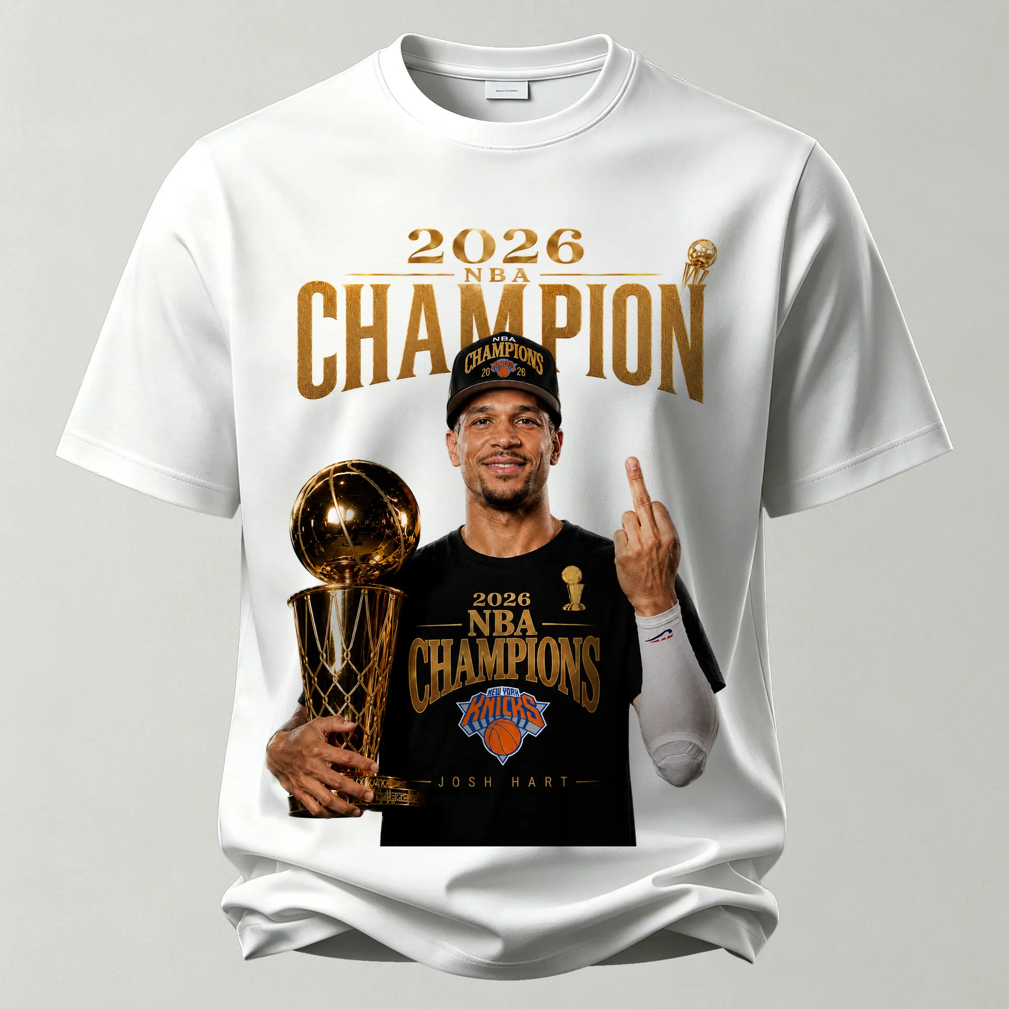 New York Knicks Championship Rebel Star Printed Unisex Oversized T-shirt
