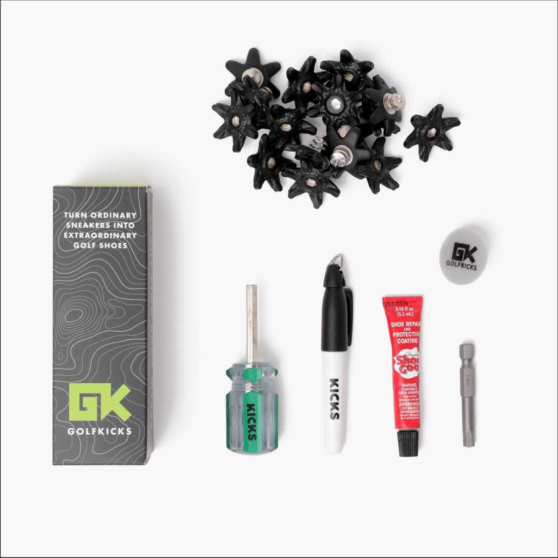 Golfkicks Golf Traction Kit For Sneakers With DIY Golf Spikes - Image 4 Golfkicks Golf Traction Kit For Sneakers With DIY Golf Spikes - Image 4