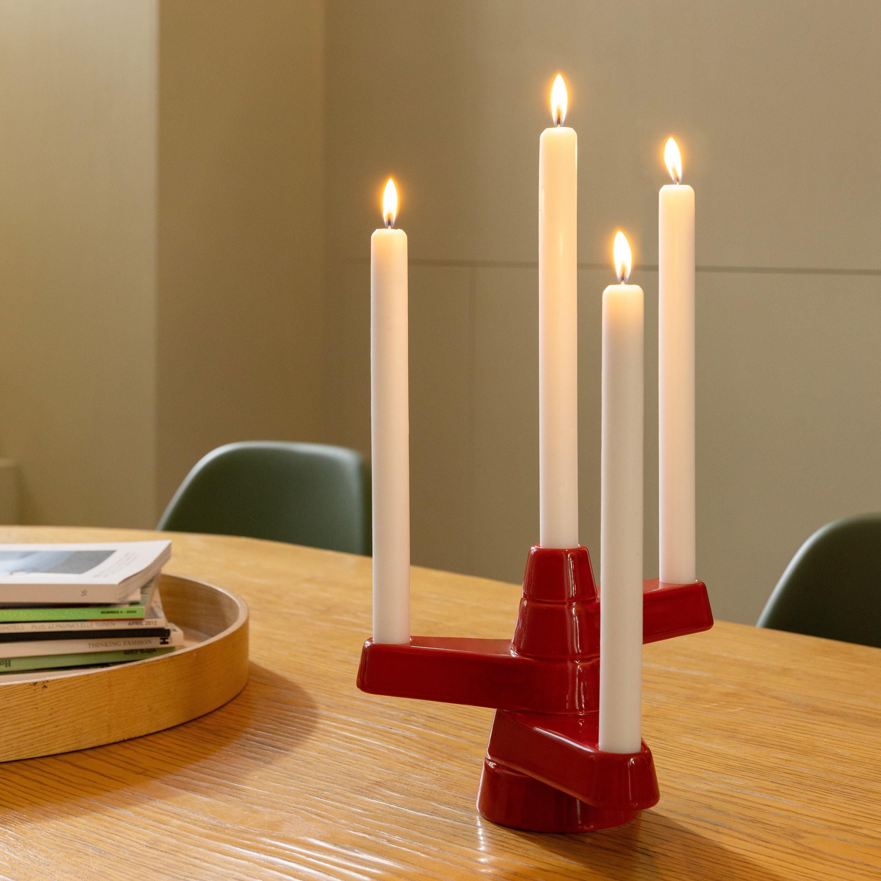 &k amsterdam Brute Kandelaar - Rood