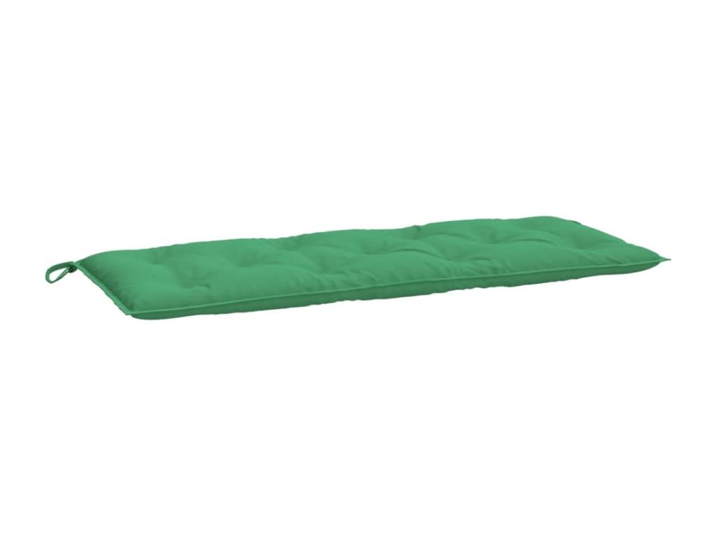 Cojín de banco de jardín tela Oxford verde 120x50x7 cm