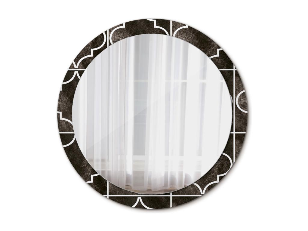 Espejo redondo decorativo - Diseño antiguo - 90 cm