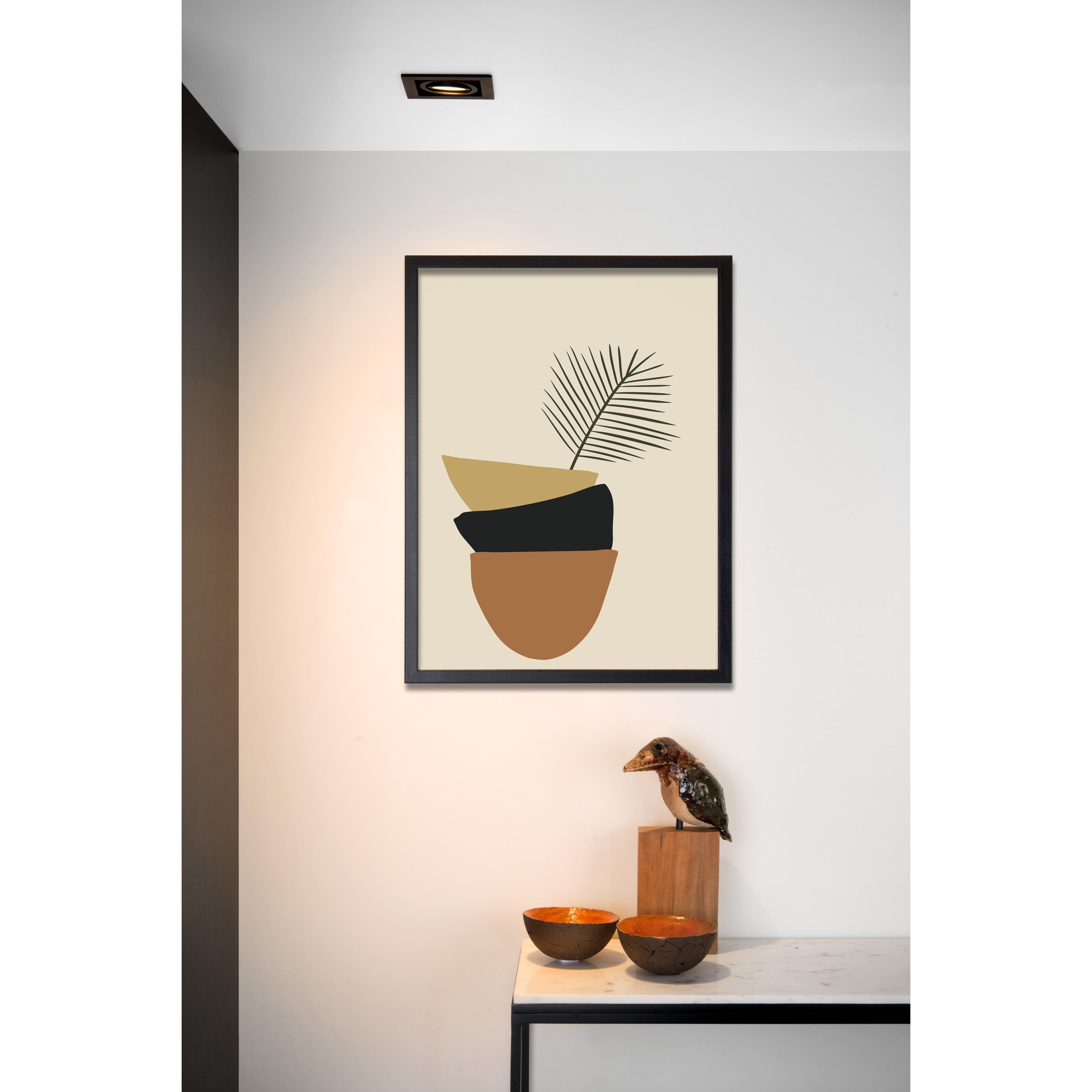 Lucide CHIMNEY - Inbouwspot - 1xGU10 - Zwart