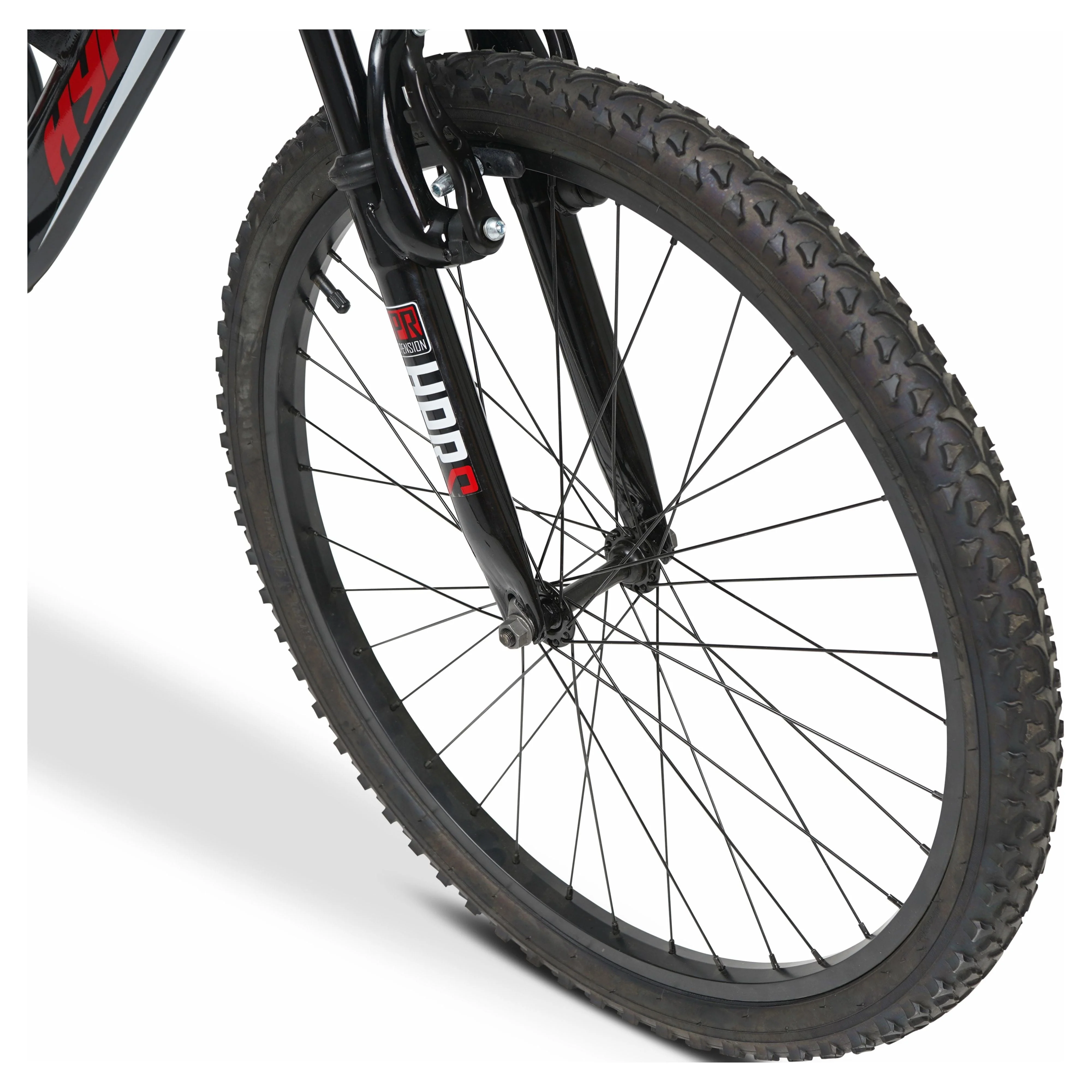 Hyper Bicycle 24" Shocker Mountain Bike, Kids, Red and Black - Image 6