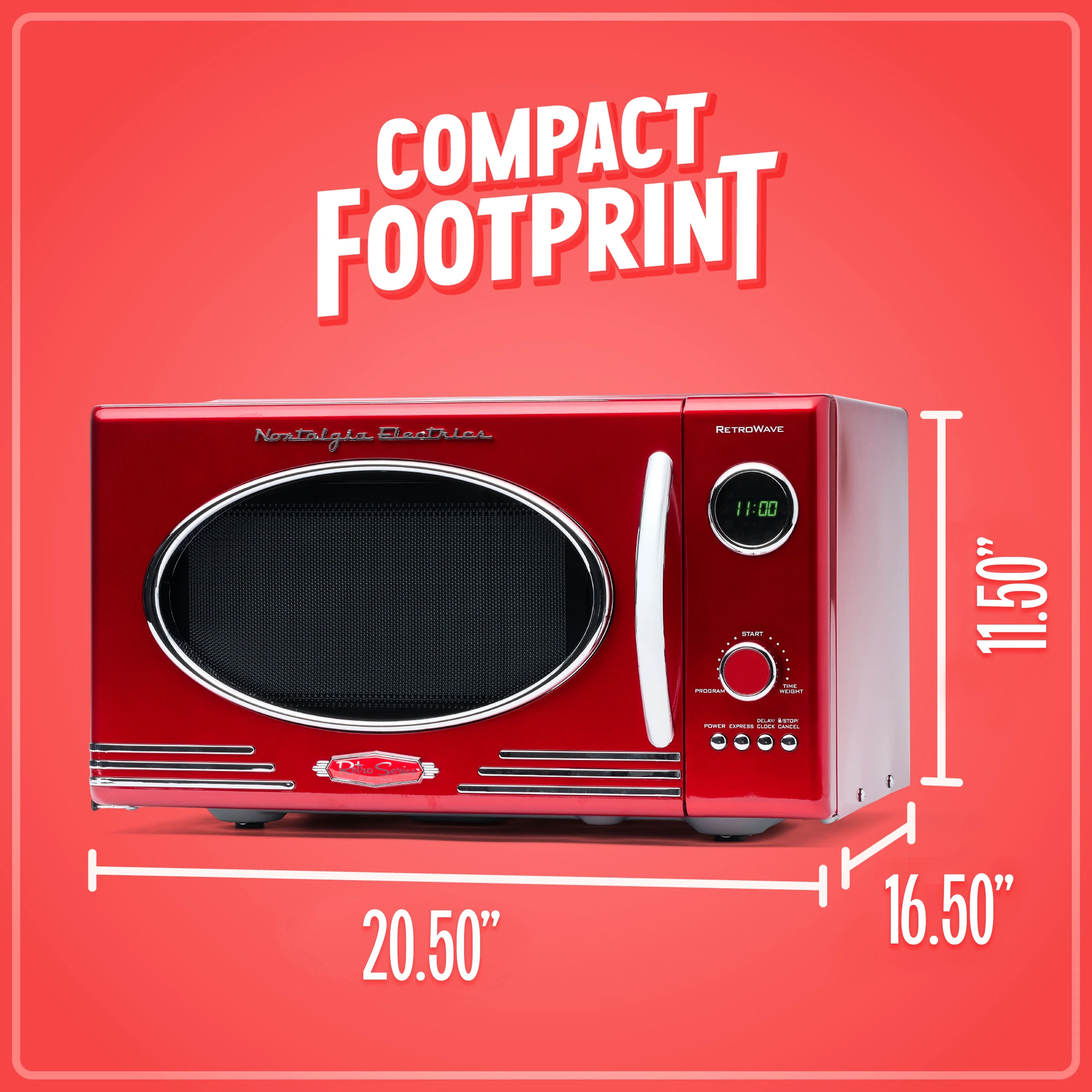 Nostalgia Retro Microwave for Countertop 0.9 cu ft Vintage Microwave, Ivory - Image 32