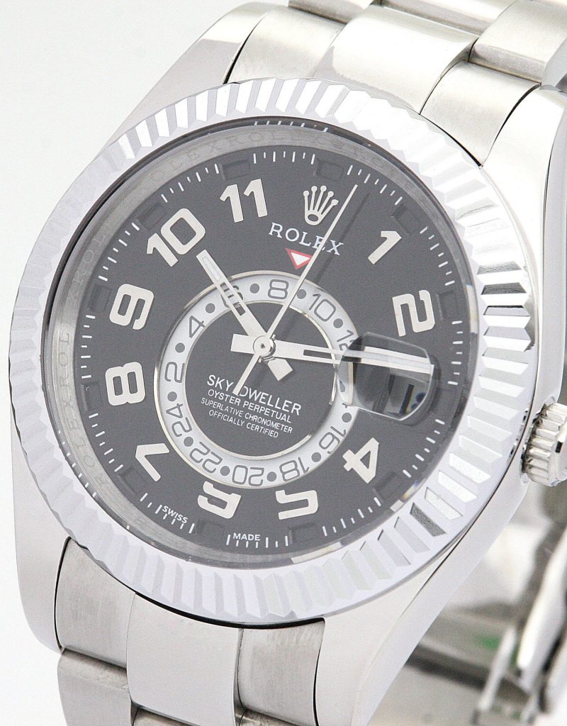 Replica Rolex Sky-Dweller 42mm Black Dial 326938