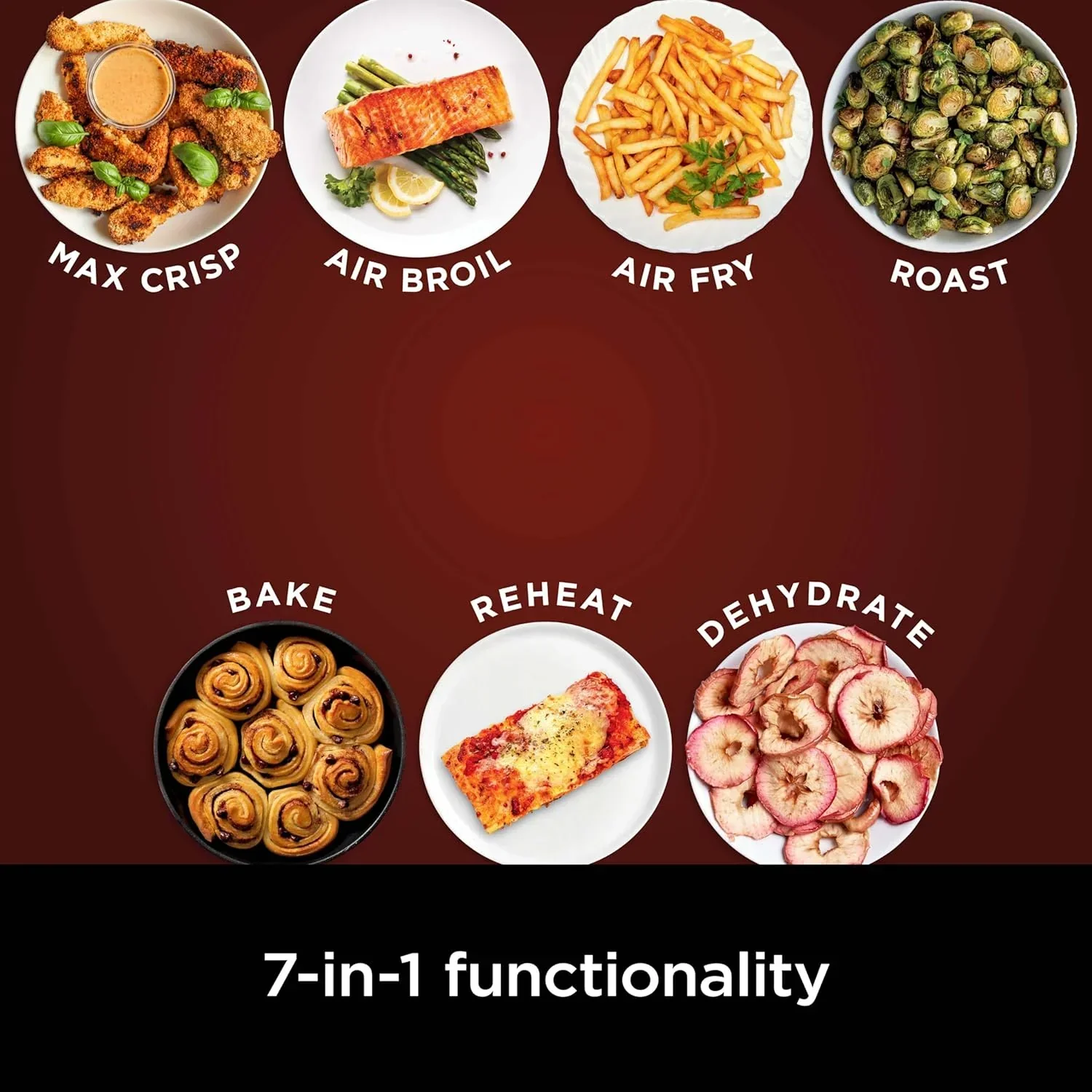 Ninja Air Fryer Pro XL 6-in-1 with 6.5 QT Capacity Max Crisp Air Fry Air Roast Bake