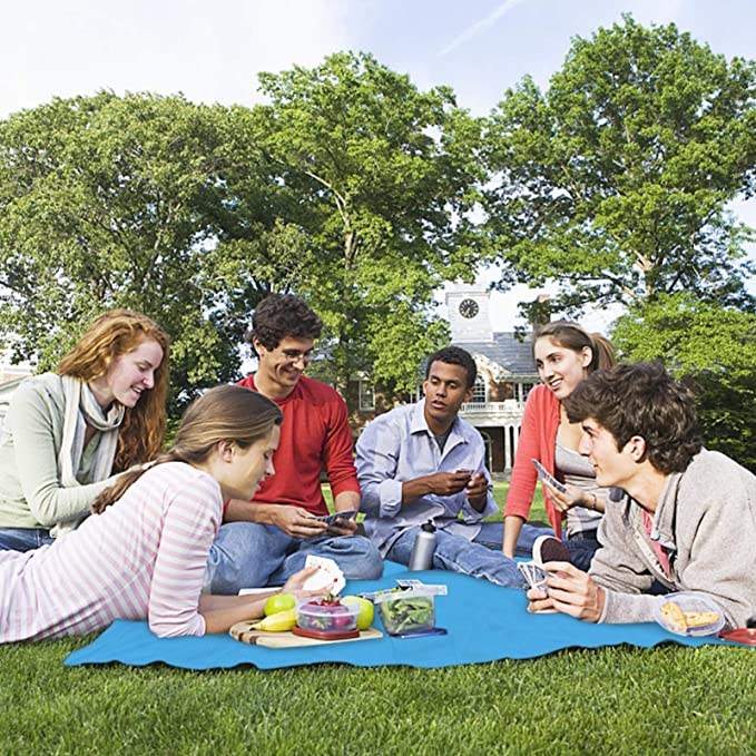 Waterproof Pocket Beach Blanket Easily Fits Into Small Bag Water Resistant Outdoor Beach Mat