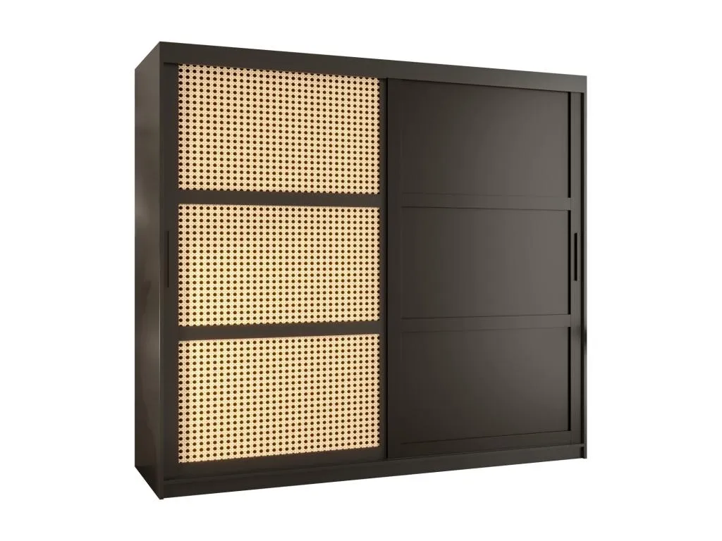 ARMARIO Vivircalido 3 DE PUERTAS CORREDERAS 200/200/62 2 puertas (negro) 59545plcn