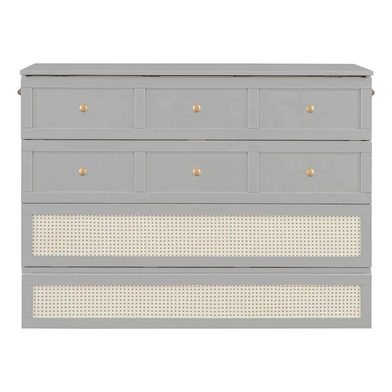 Nestfair Full-Size Murphy Bed with Spacious Drawers